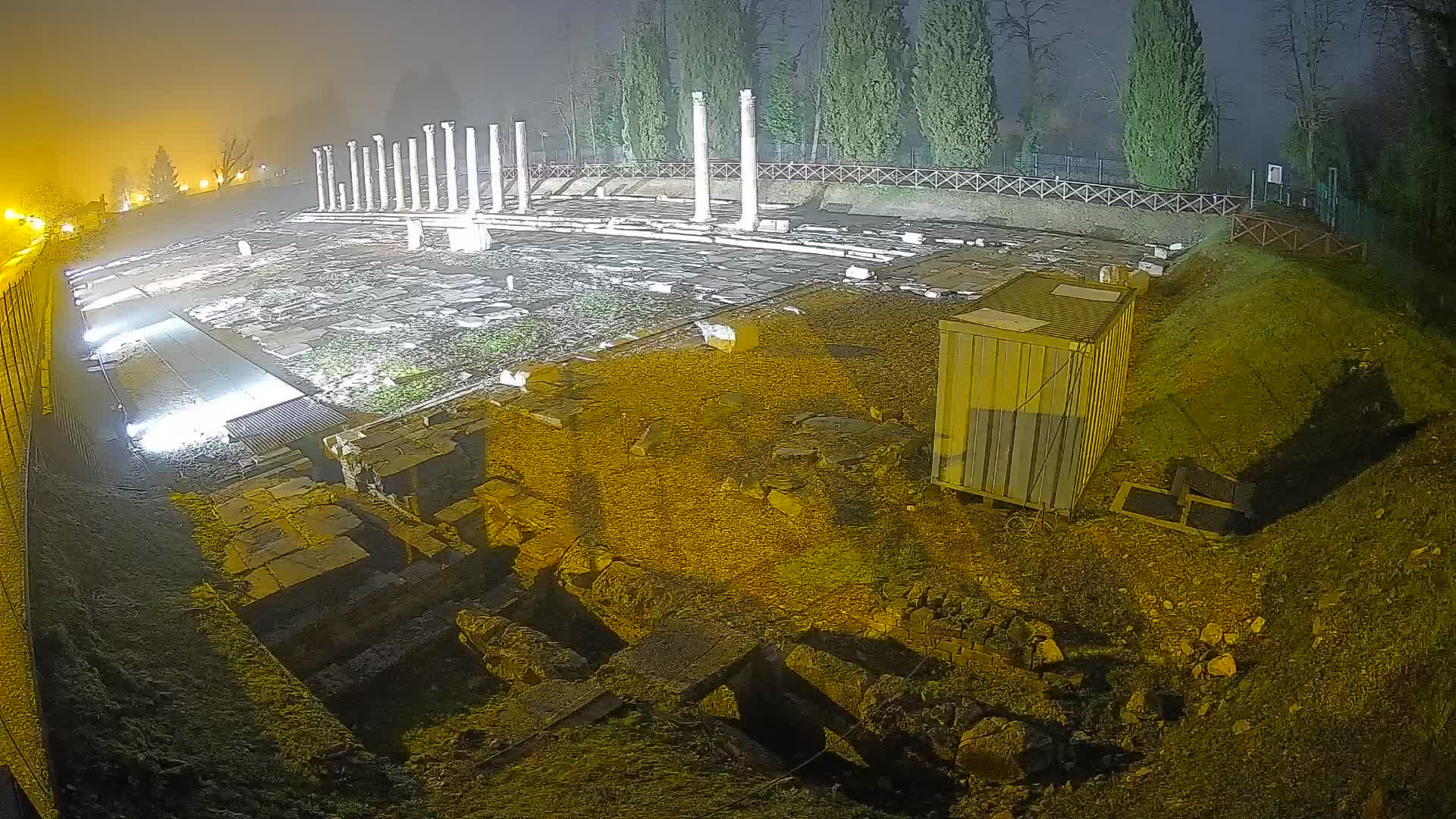 Webcam Foro Romano di Aquileia – Vista live sull’antico Foro