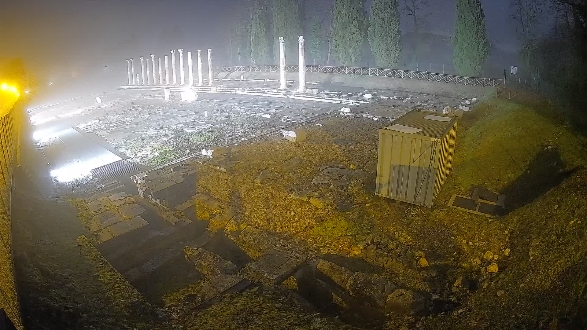 Webcam Foro Romano di Aquileia – Vista live sull’antico Foro