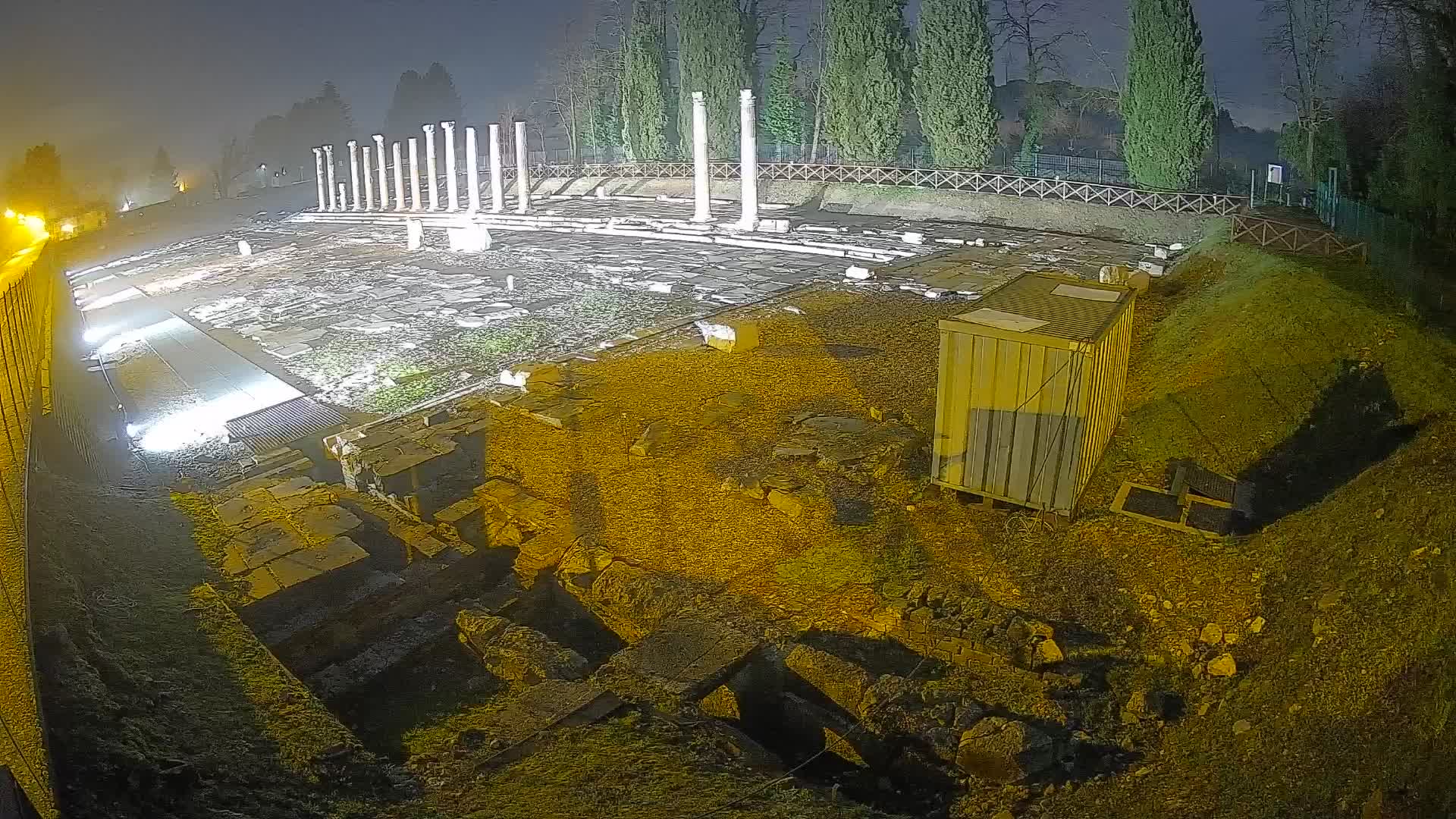 Webcam Foro Romano di Aquileia – Vista live sull’antico Foro