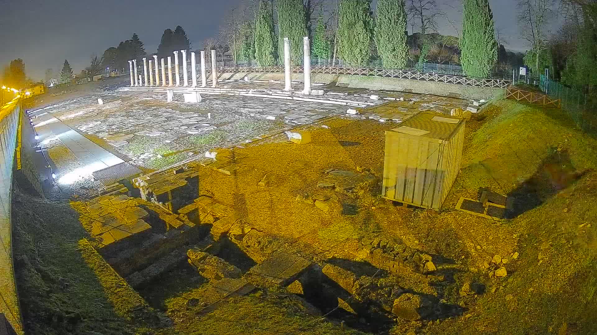 Webcam Foro Romano de Aquileia – Vista en vivo del Foro Romano