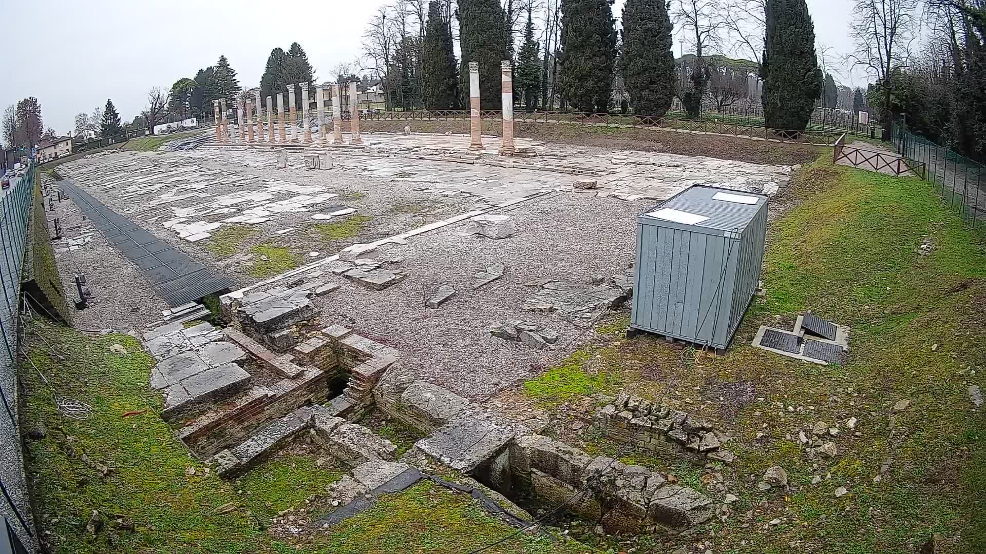Webcam Foro Romano de Aquileia – Vista en vivo del Foro Romano