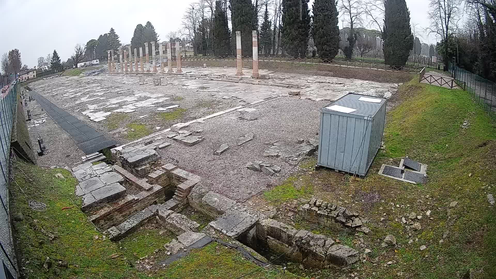 Webcam Foro Romano di Aquileia – Vista live sull’antico Foro