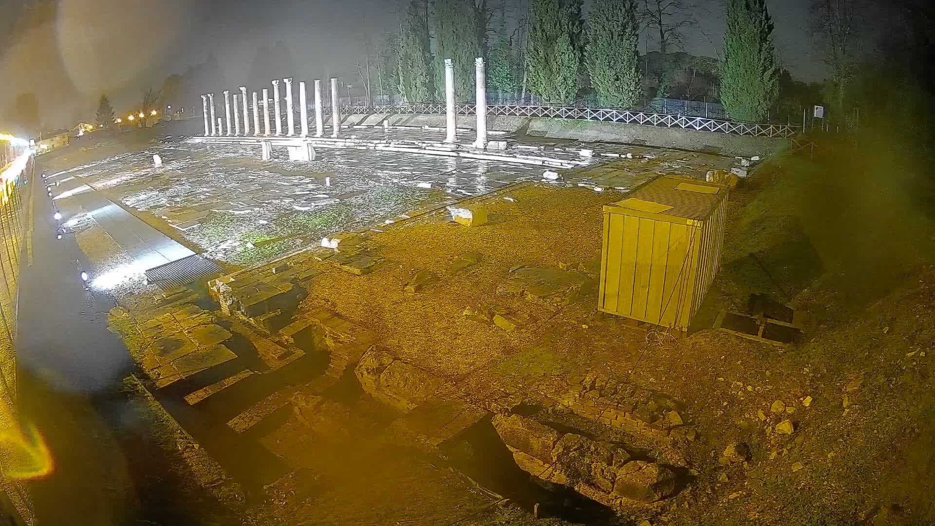 Webcam Foro Romano di Aquileia – Vista live sull’antico Foro
