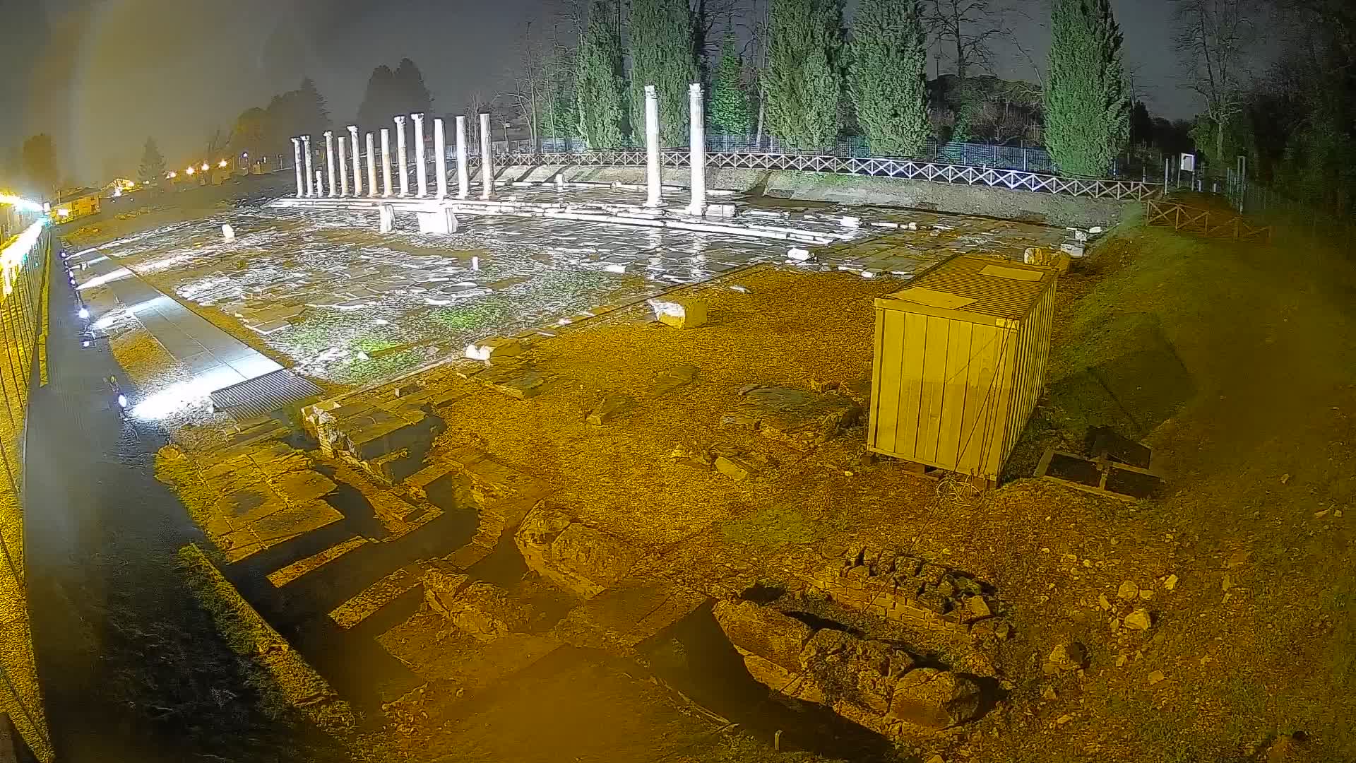 Webcam du Forum Romain d’Aquilée – Vue en direct du site antique