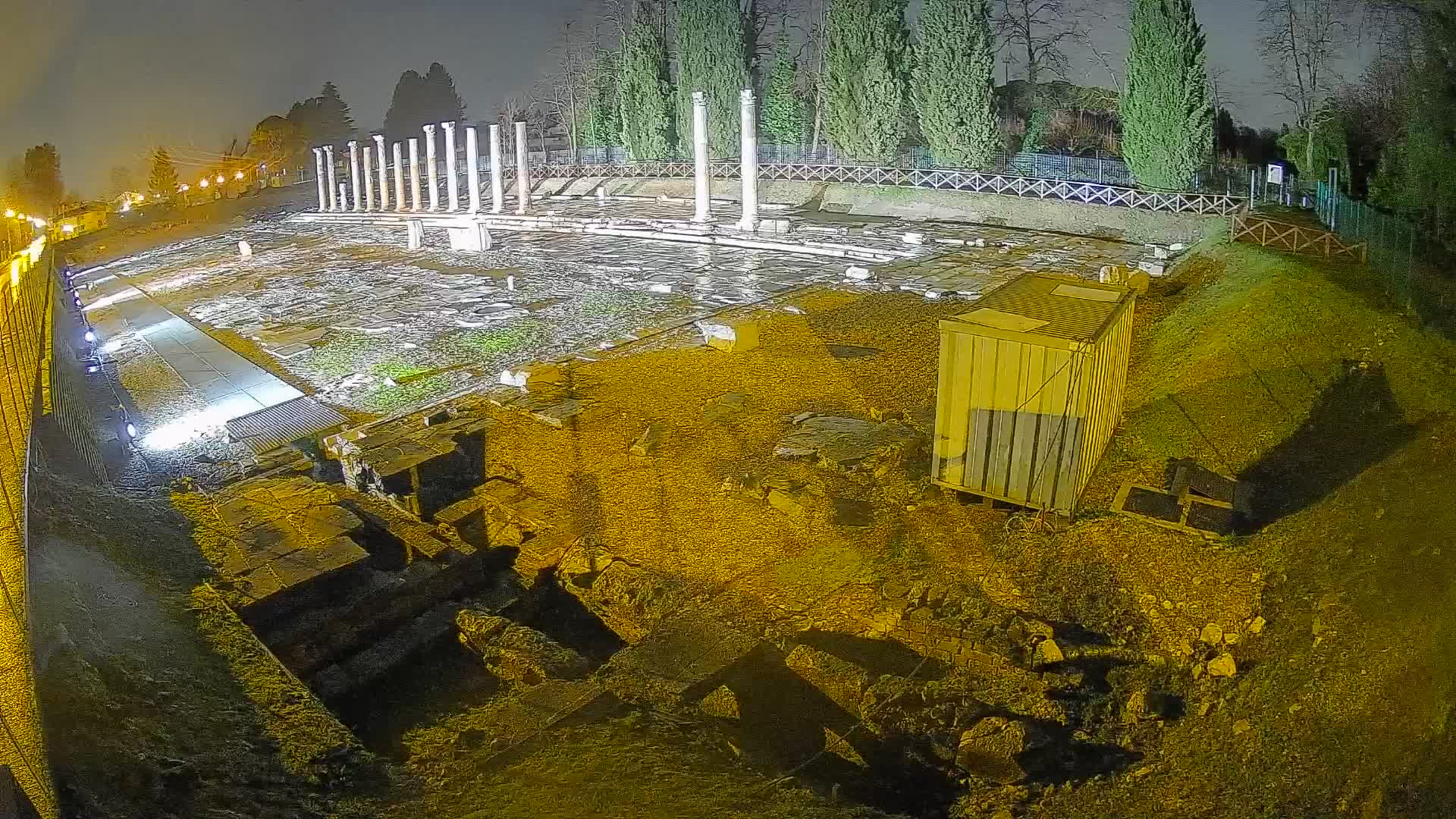 Webcam du Forum Romain d’Aquilée – Vue en direct du site antique