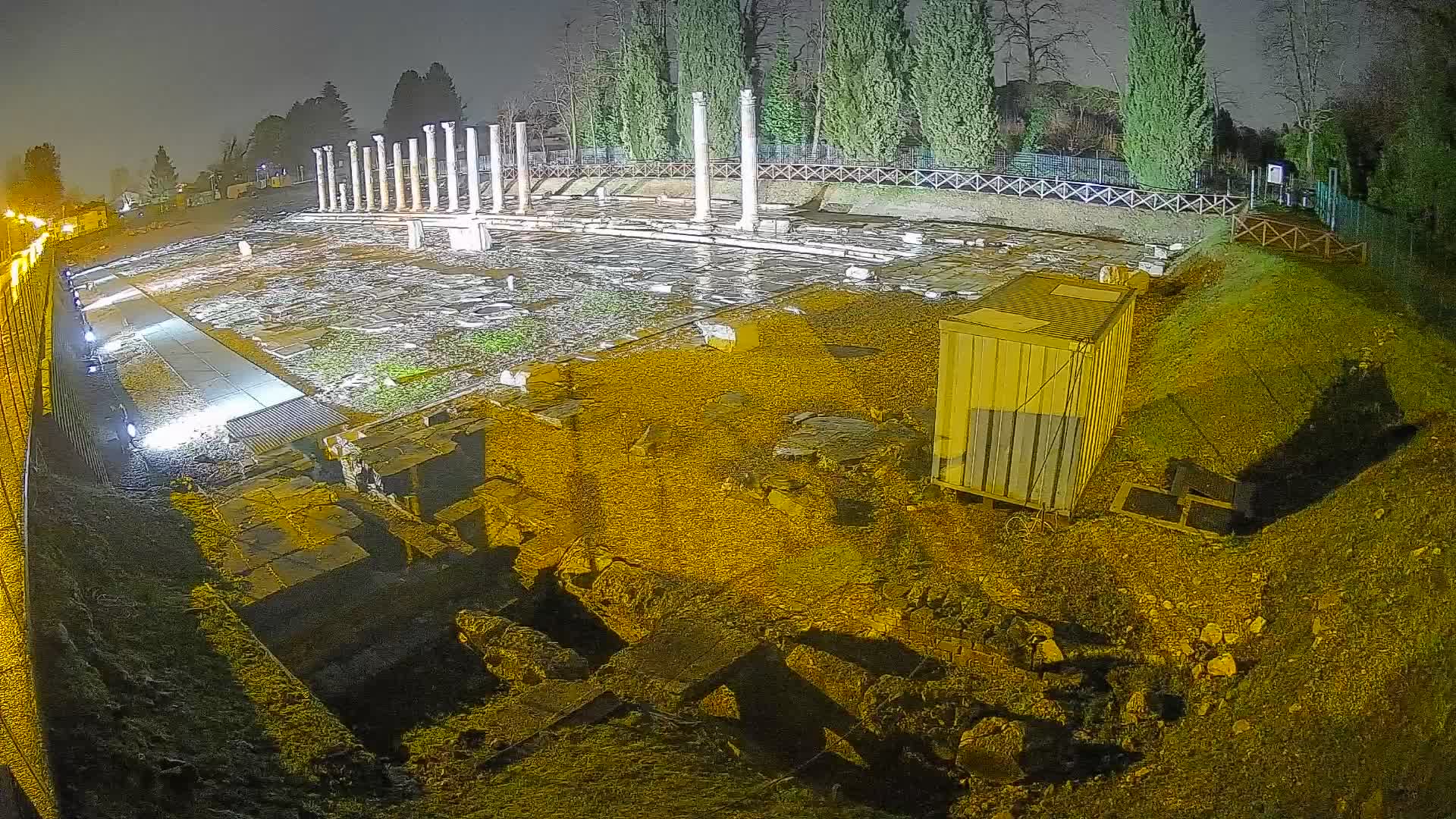 Webcam Foro Romano de Aquileia – Vista en vivo del Foro Romano