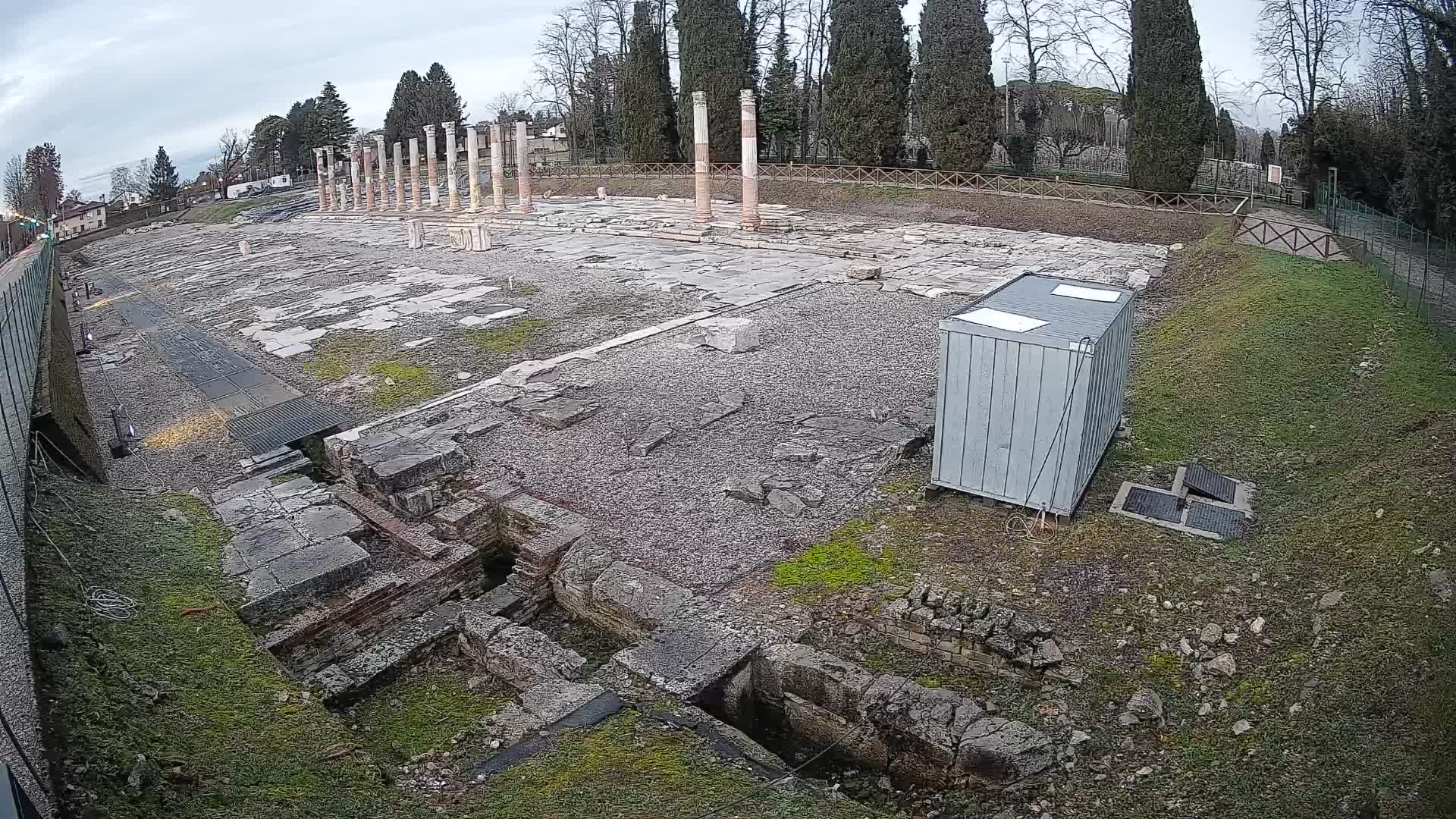 Webcam du Forum Romain d’Aquilée – Vue en direct du site antique