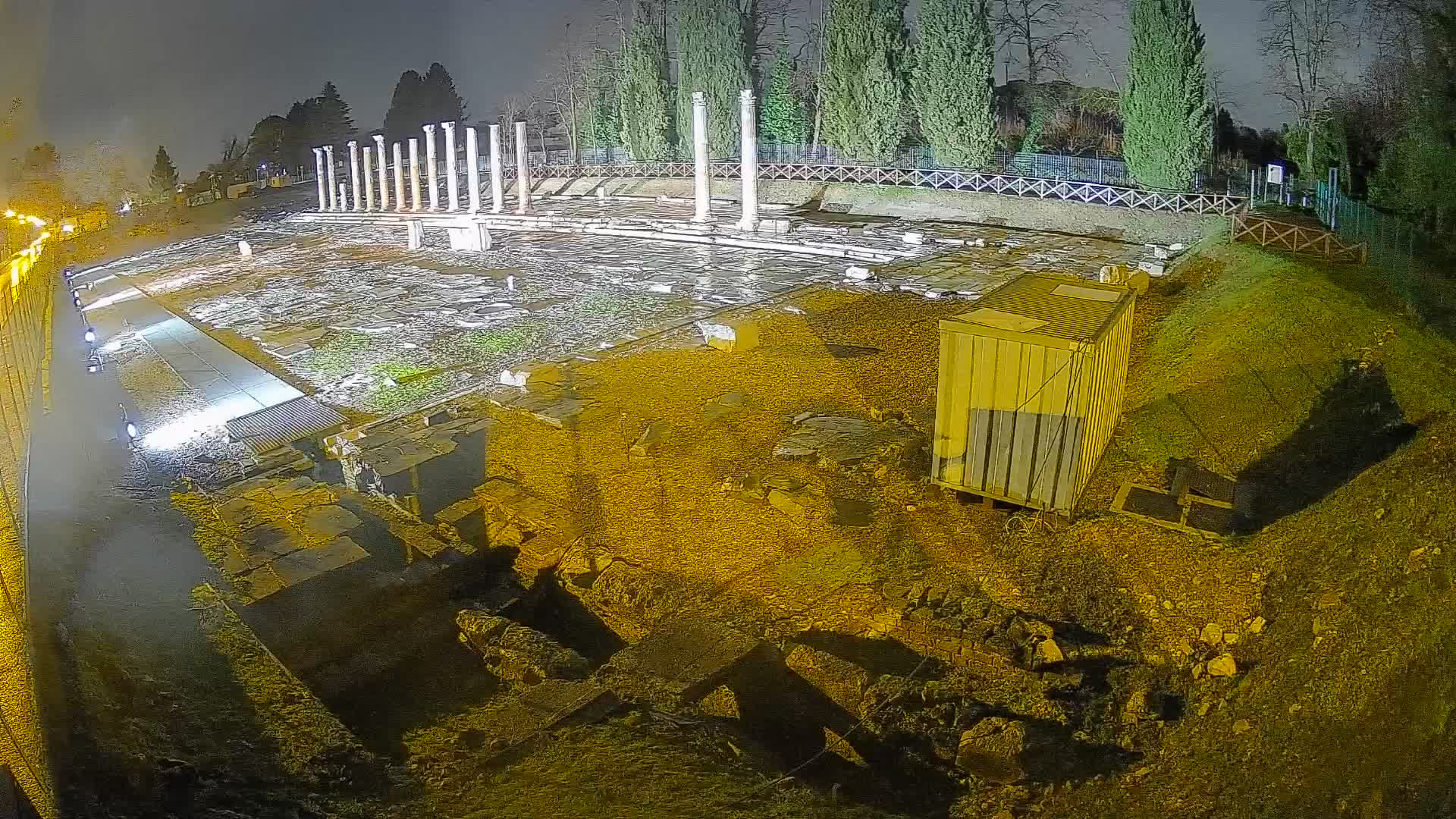 Webcam Foro Romano de Aquileia – Vista en vivo del Foro Romano