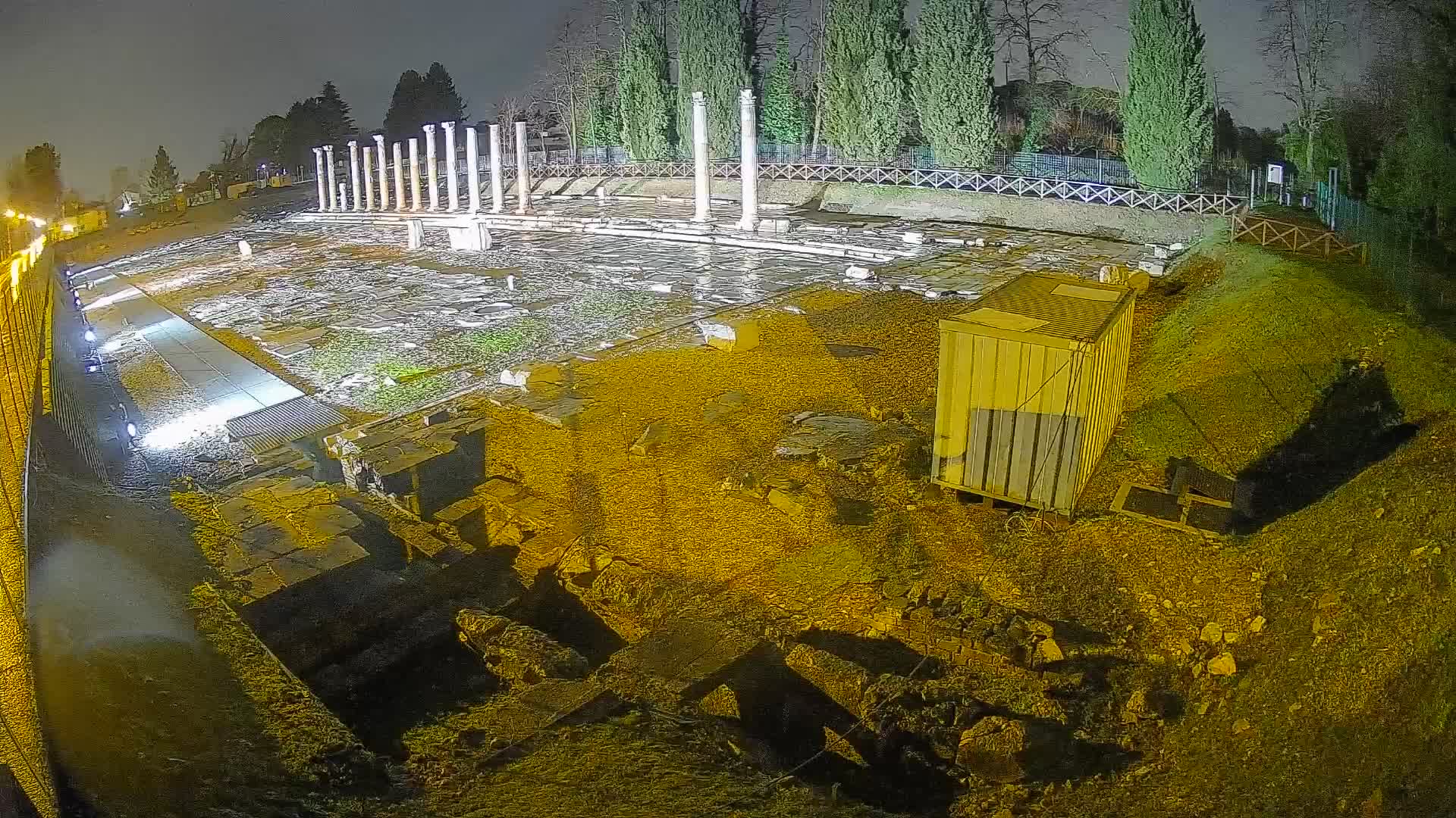 Webcam Foro Romano di Aquileia – Vista live sull’antico Foro