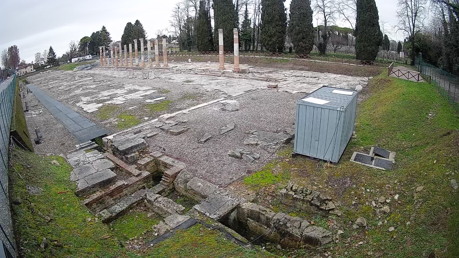 Webcam du Forum Romain d’Aquilée – Vue en direct du site antique