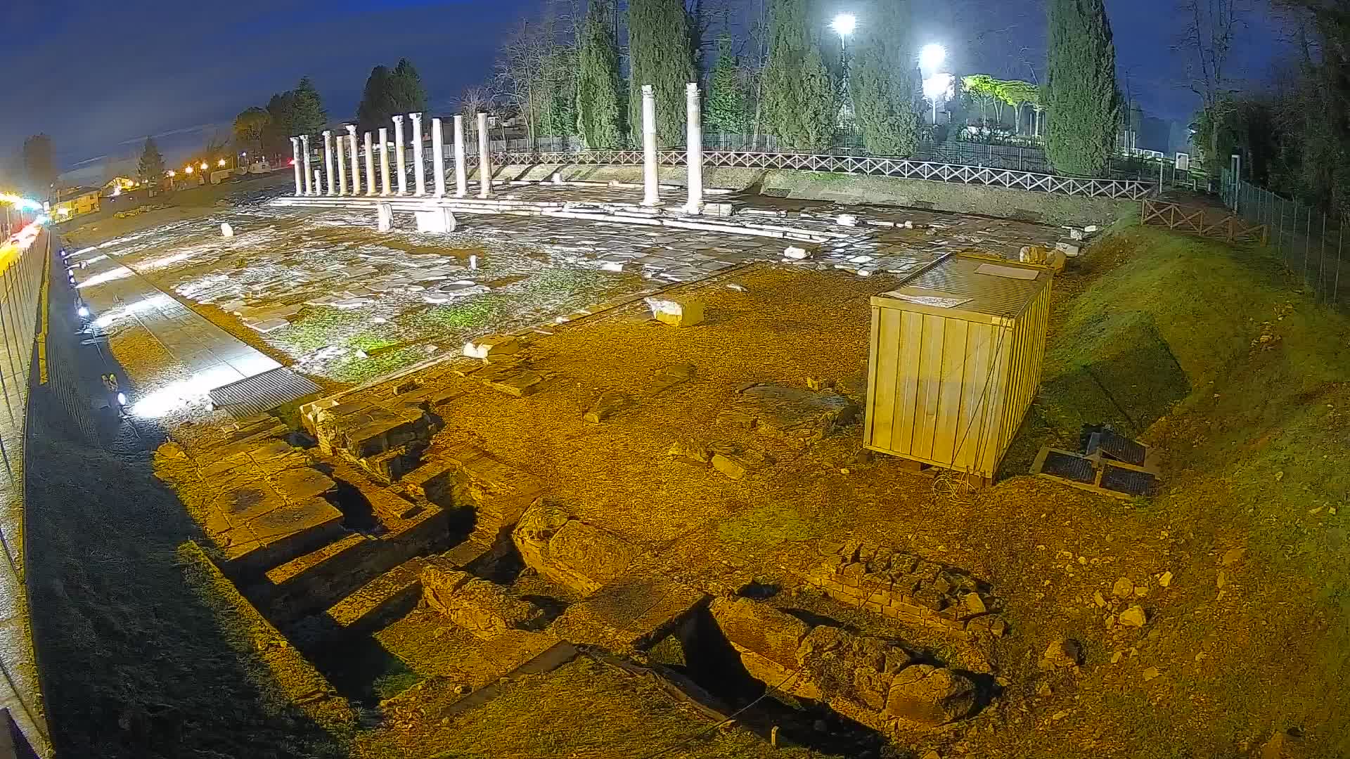 Webcam Foro Romano di Aquileia – Vista live sull’antico Foro
