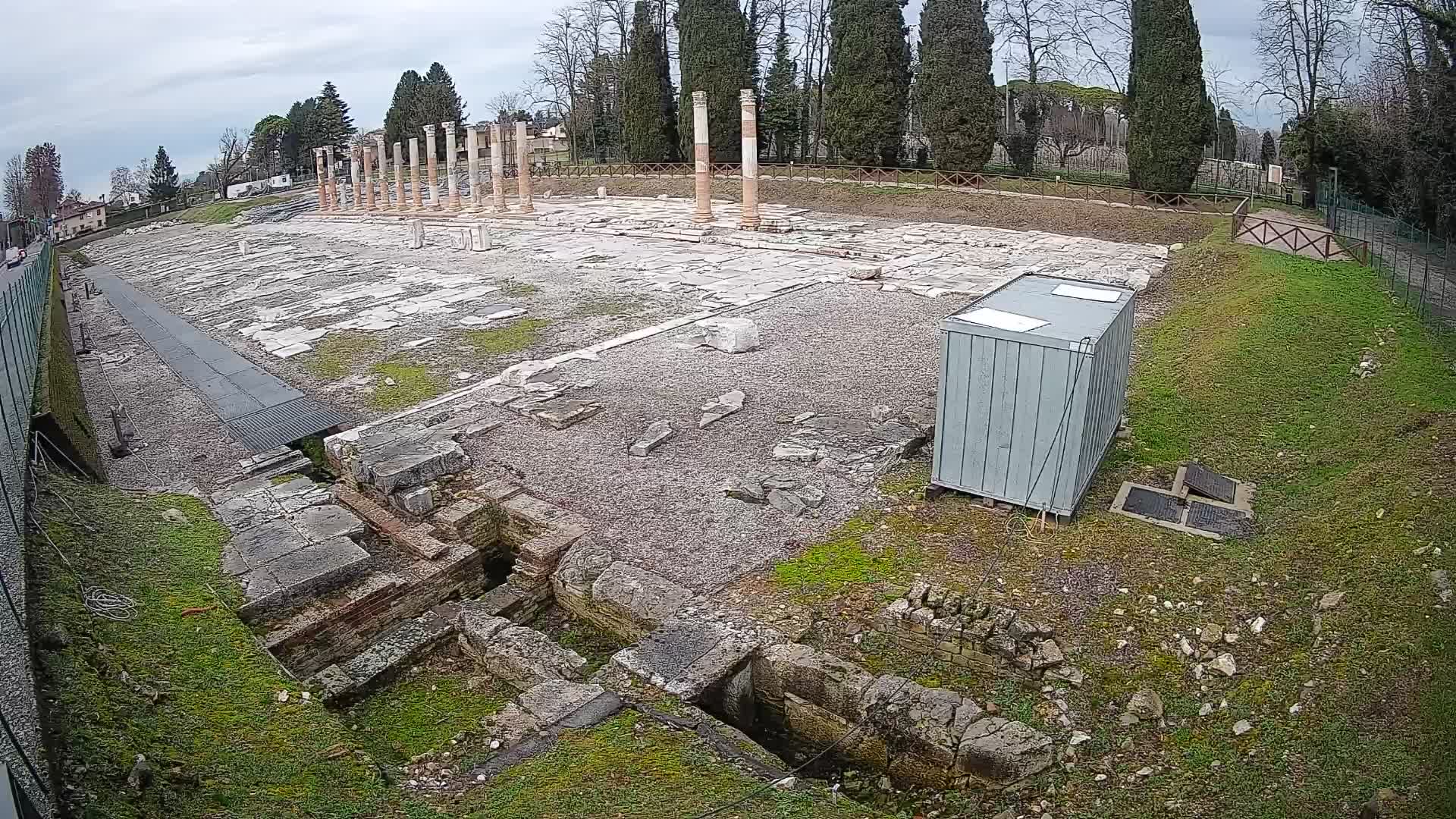 Webcam Foro Romano di Aquileia – Vista live sull’antico Foro