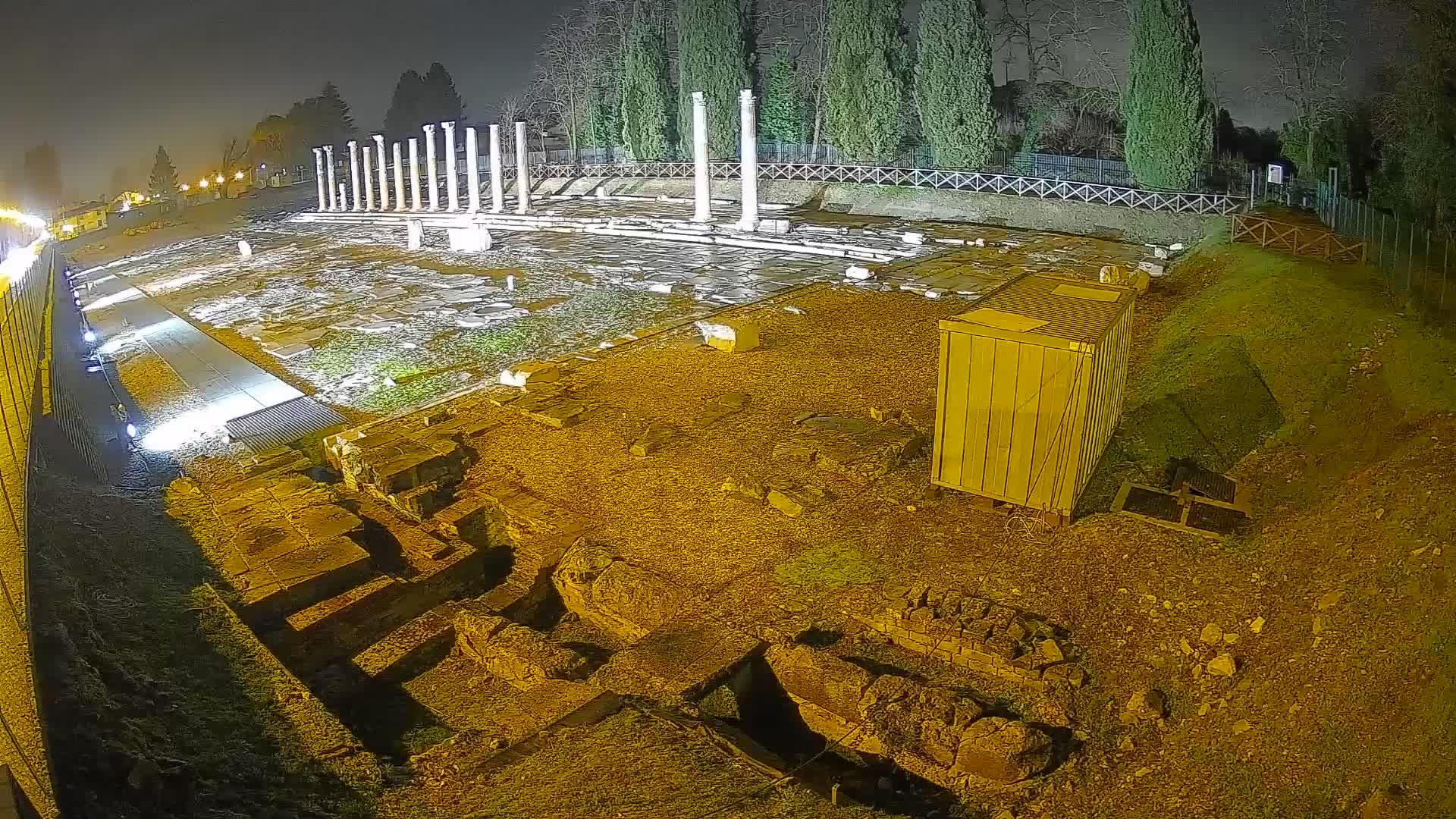 Webcam Foro Romano di Aquileia – Vista live sull’antico Foro