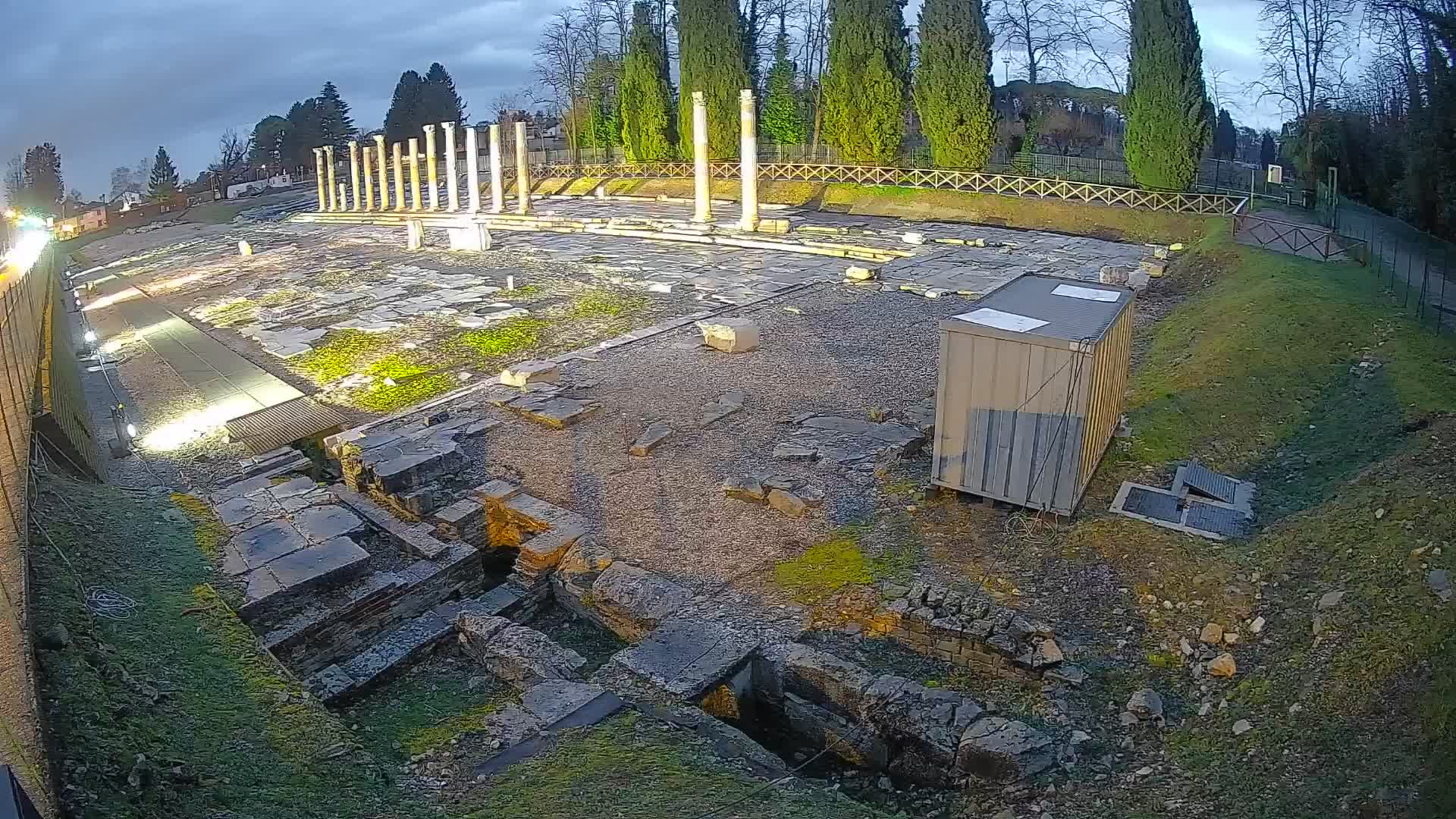 Webcam du Forum Romain d’Aquilée – Vue en direct du site antique