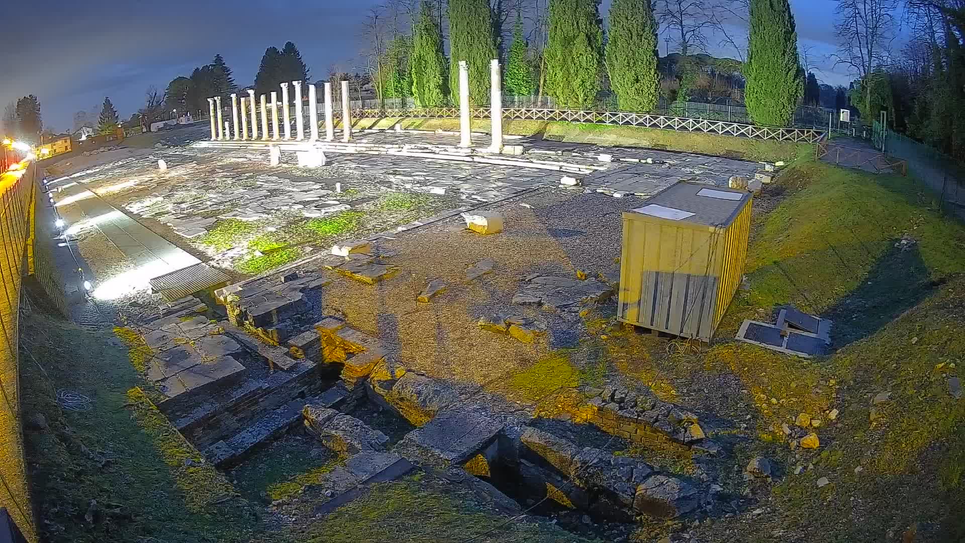 Webcam du Forum Romain d’Aquilée – Vue en direct du site antique