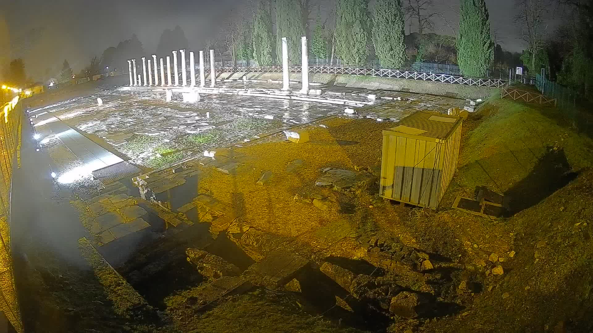 Webcam Foro Romano de Aquileia – Vista en vivo del Foro Romano