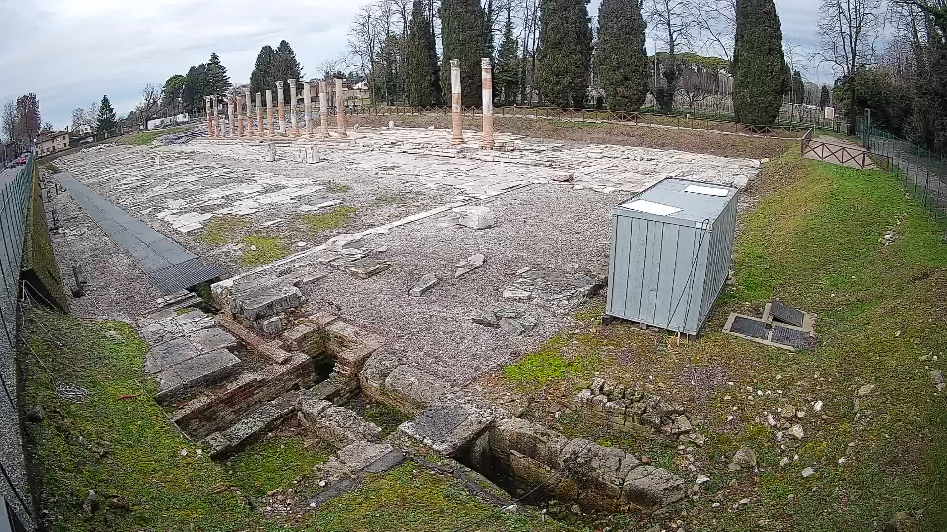 Webcam Foro Romano de Aquileia – Vista en vivo del Foro Romano