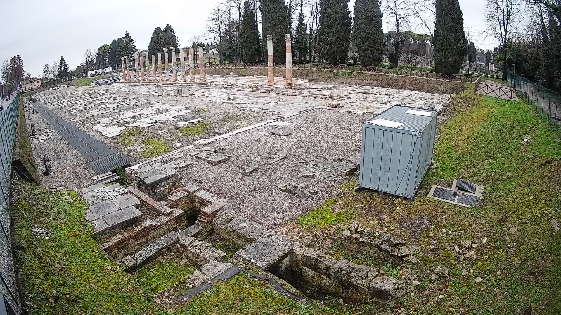 Webcam Foro Romano di Aquileia – Vista live sull’antico Foro