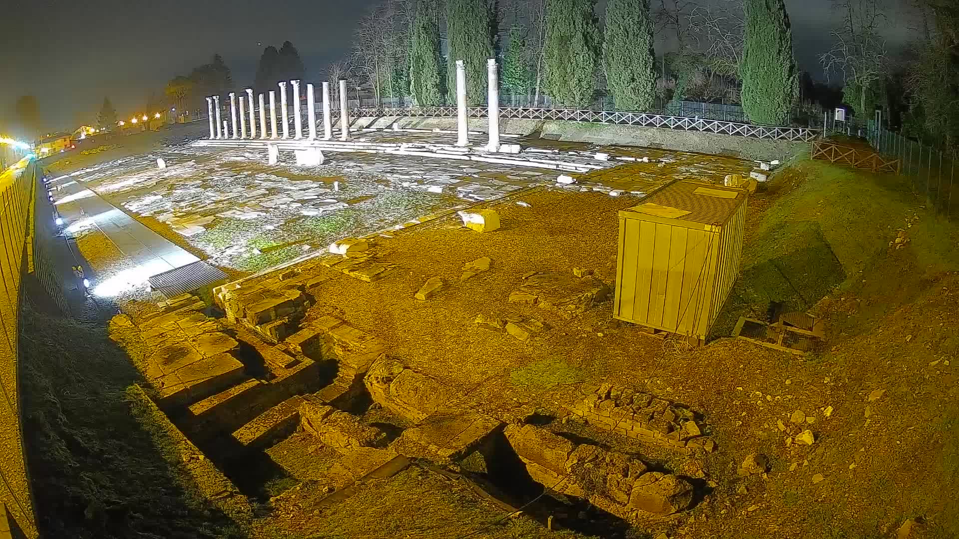 Webcam Foro Romano de Aquileia – Vista en vivo del Foro Romano
