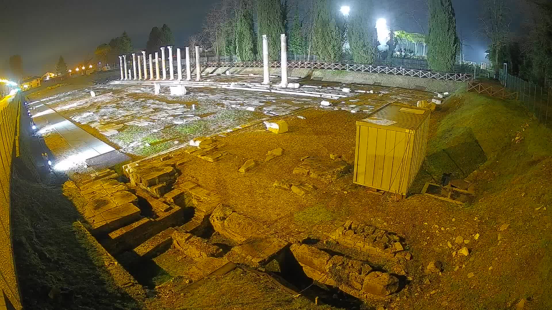 Webcam du Forum Romain d’Aquilée – Vue en direct du site antique