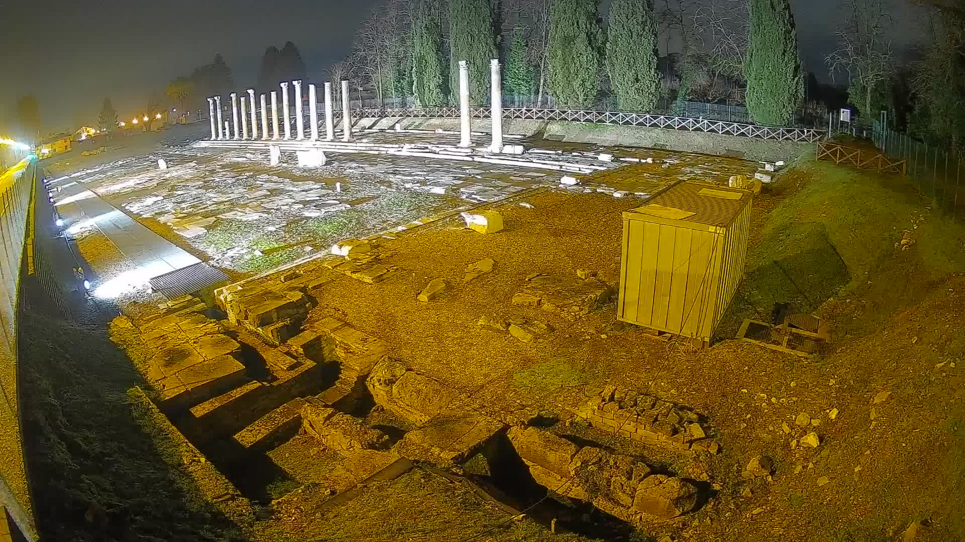 Webcam du Forum Romain d’Aquilée – Vue en direct du site antique
