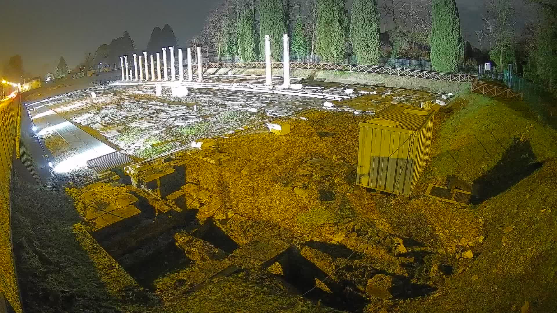 Webcam Foro Romano di Aquileia – Vista live sull’antico Foro