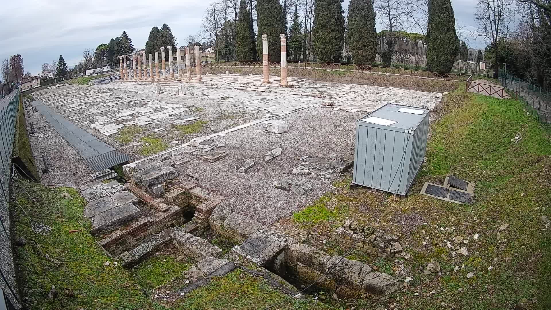 Webcam Foro Romano de Aquileia – Vista en vivo del Foro Romano