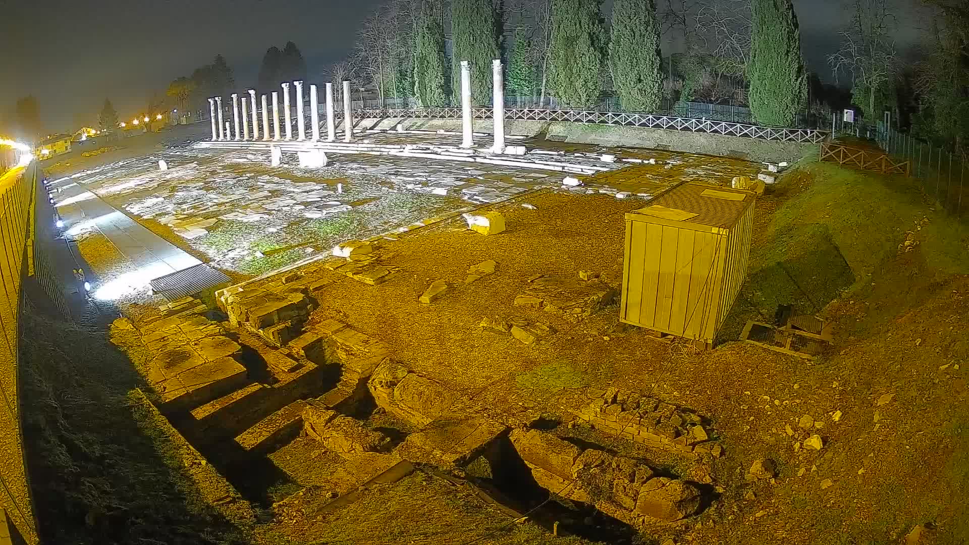 Webcam du Forum Romain d’Aquilée – Vue en direct du site antique