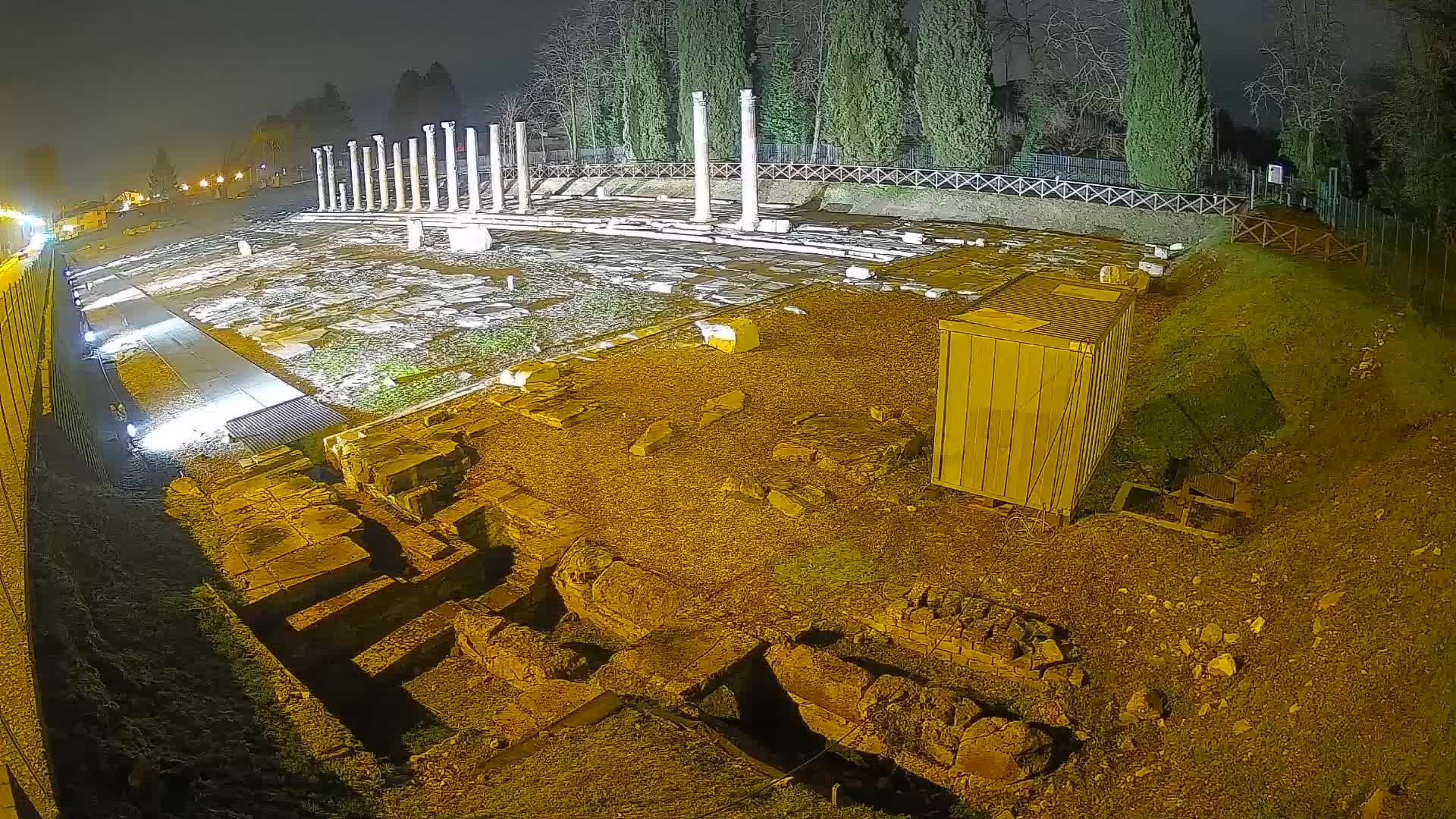 Webcam Foro Romano de Aquileia – Vista en vivo del Foro Romano