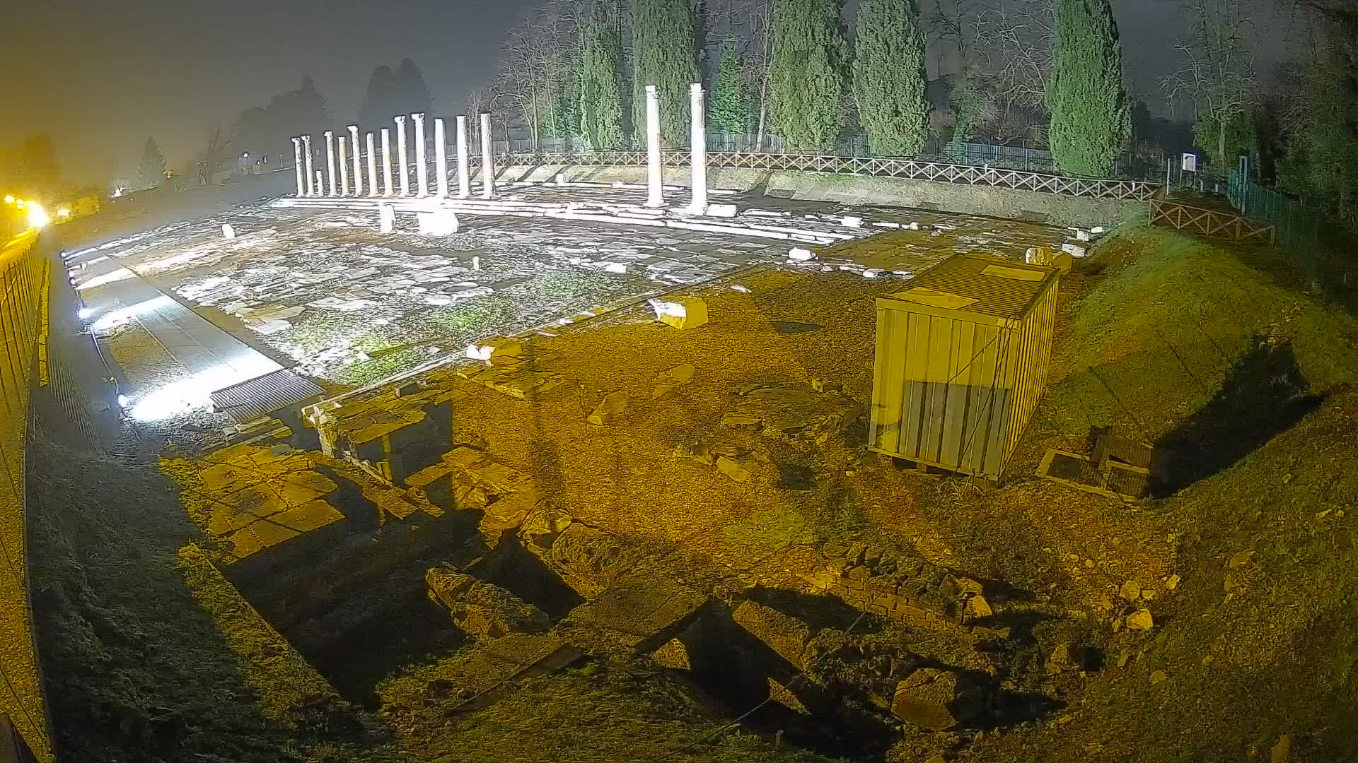 Webcam Foro Romano di Aquileia – Vista live sull’antico Foro