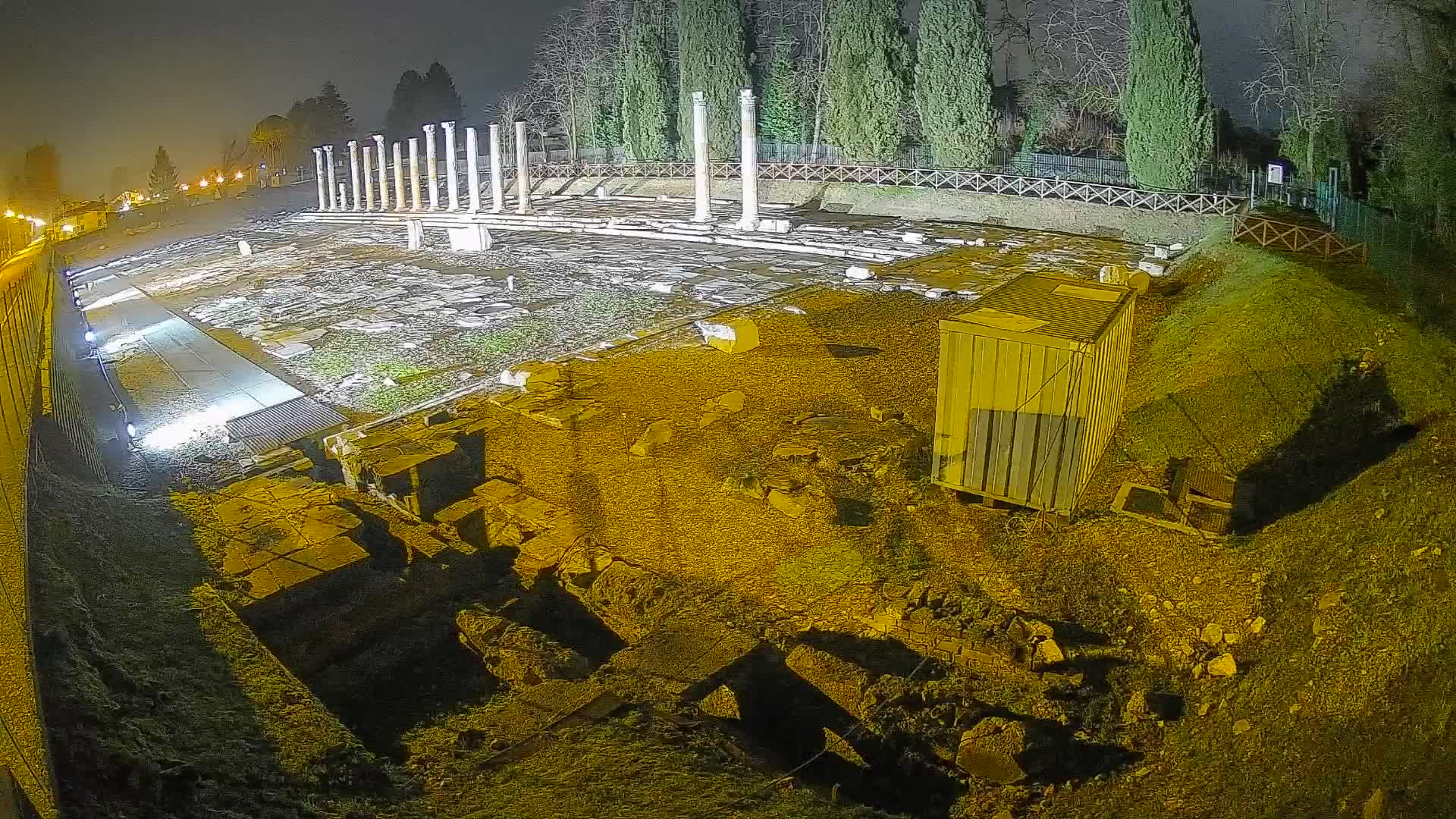 Webcam Foro Romano de Aquileia – Vista en vivo del Foro Romano