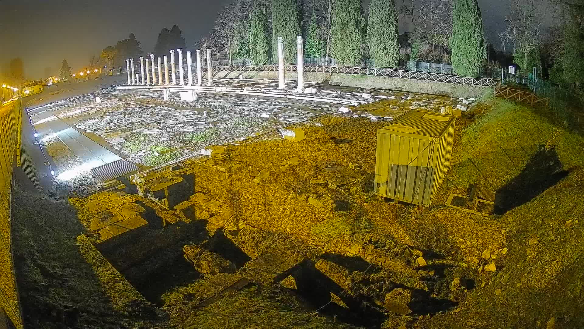 Webcam Foro Romano de Aquileia – Vista en vivo del Foro Romano