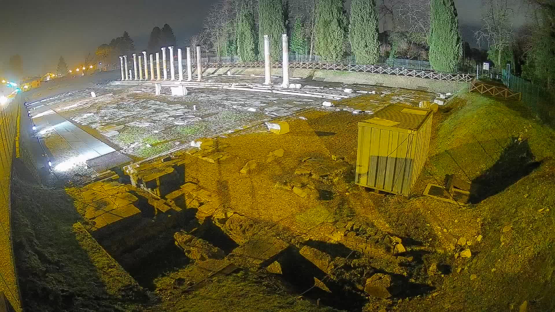 Webcam Foro Romano de Aquileia – Vista en vivo del Foro Romano