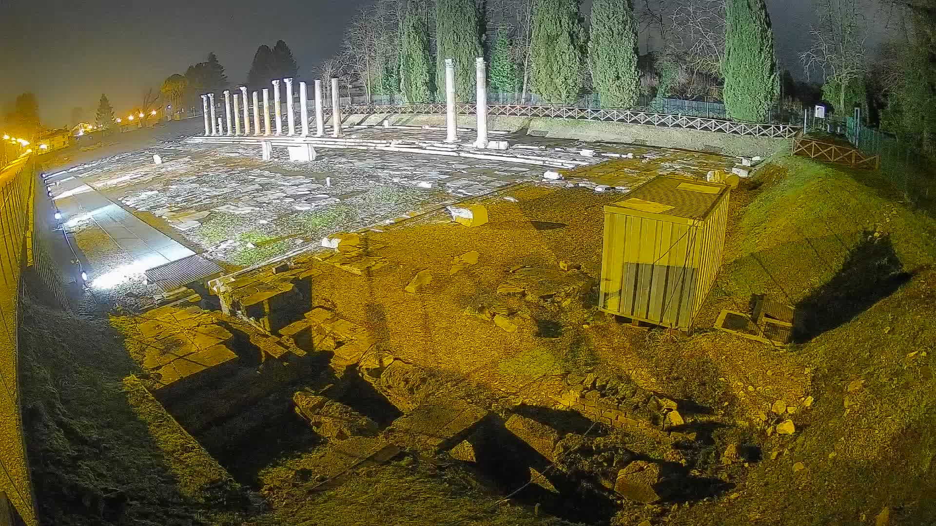 Webcam Foro Romano de Aquileia – Vista en vivo del Foro Romano
