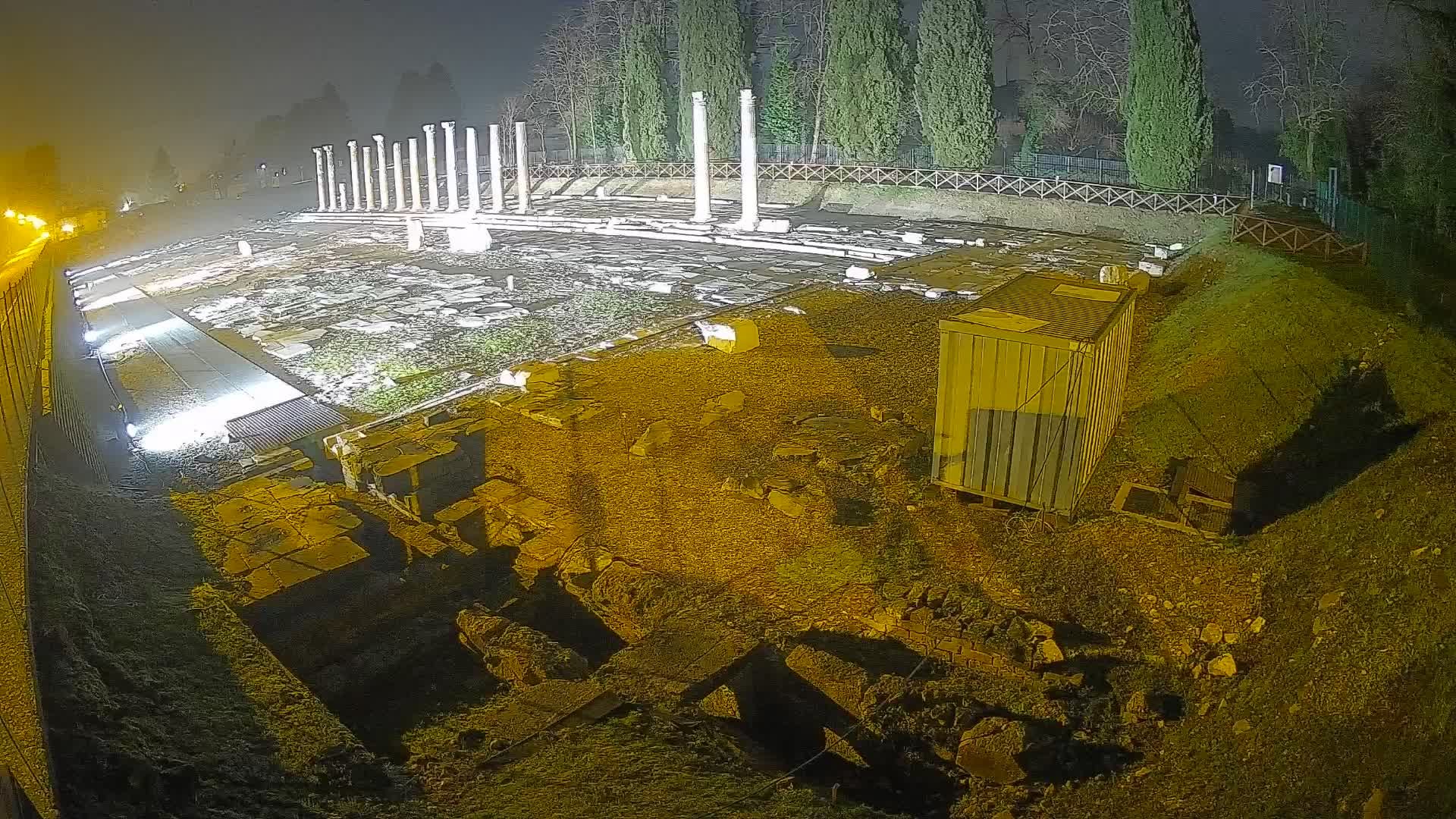 Webcam du Forum Romain d’Aquilée – Vue en direct du site antique