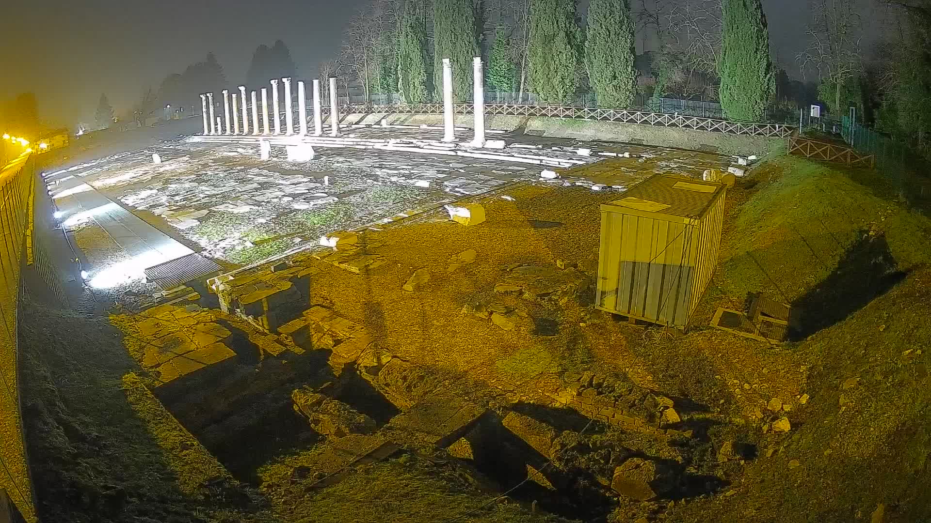 Webcam Foro Romano di Aquileia – Vista live sull’antico Foro