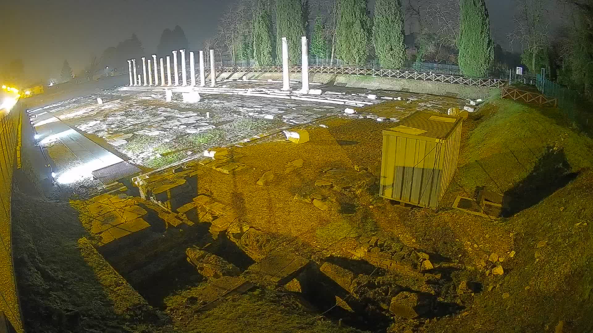 Webcam du Forum Romain d’Aquilée – Vue en direct du site antique