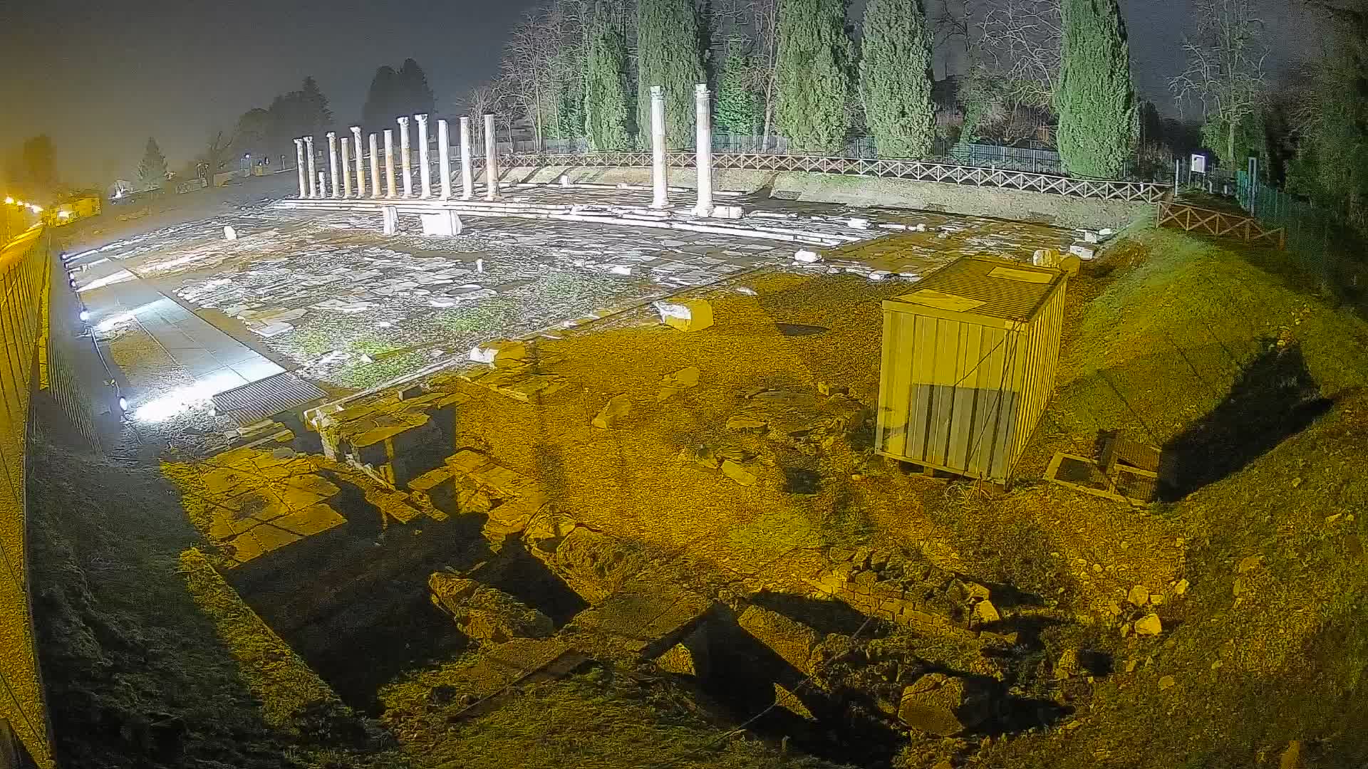 Webcam du Forum Romain d’Aquilée – Vue en direct du site antique