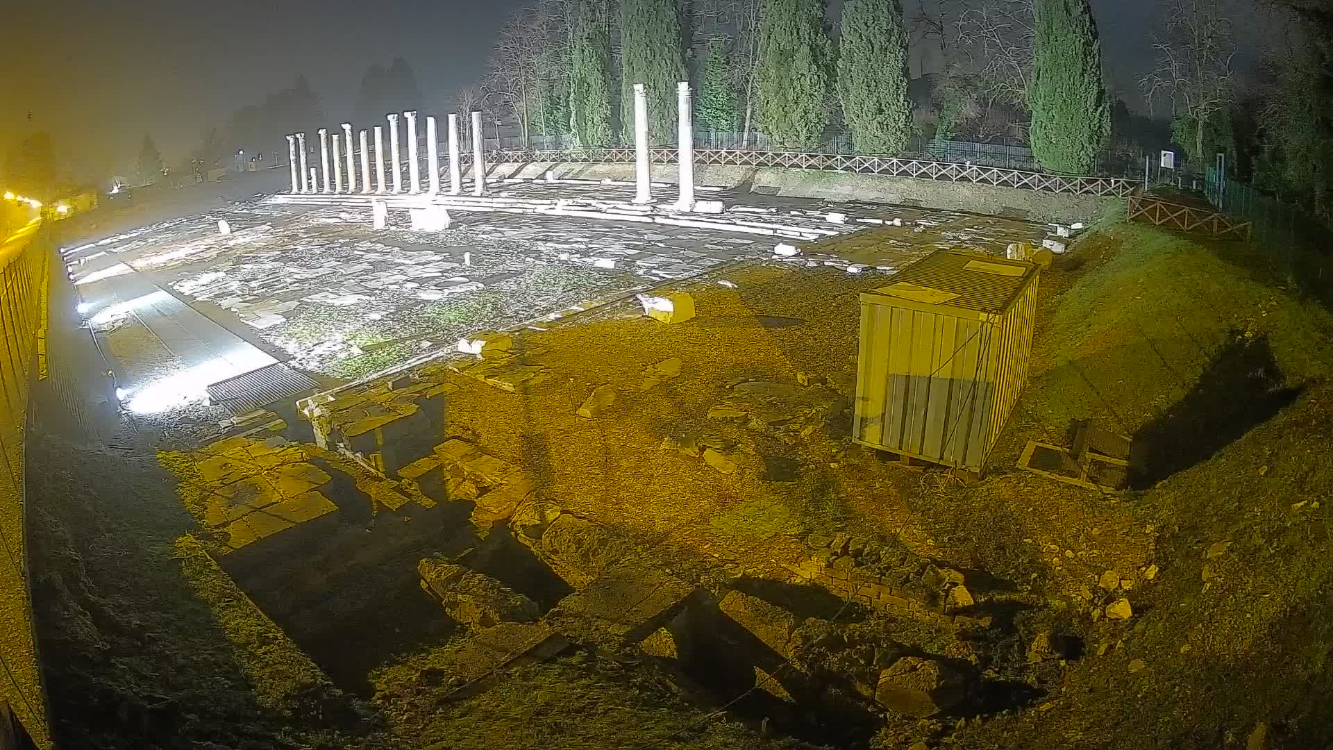 Webcam Foro Romano di Aquileia – Vista live sull’antico Foro