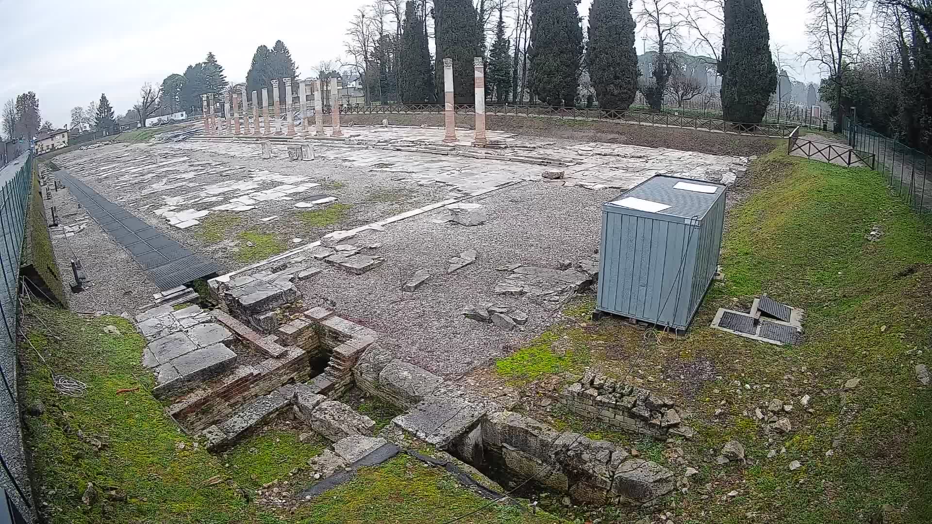 Webcam Foro Romano di Aquileia – Vista live sull’antico Foro