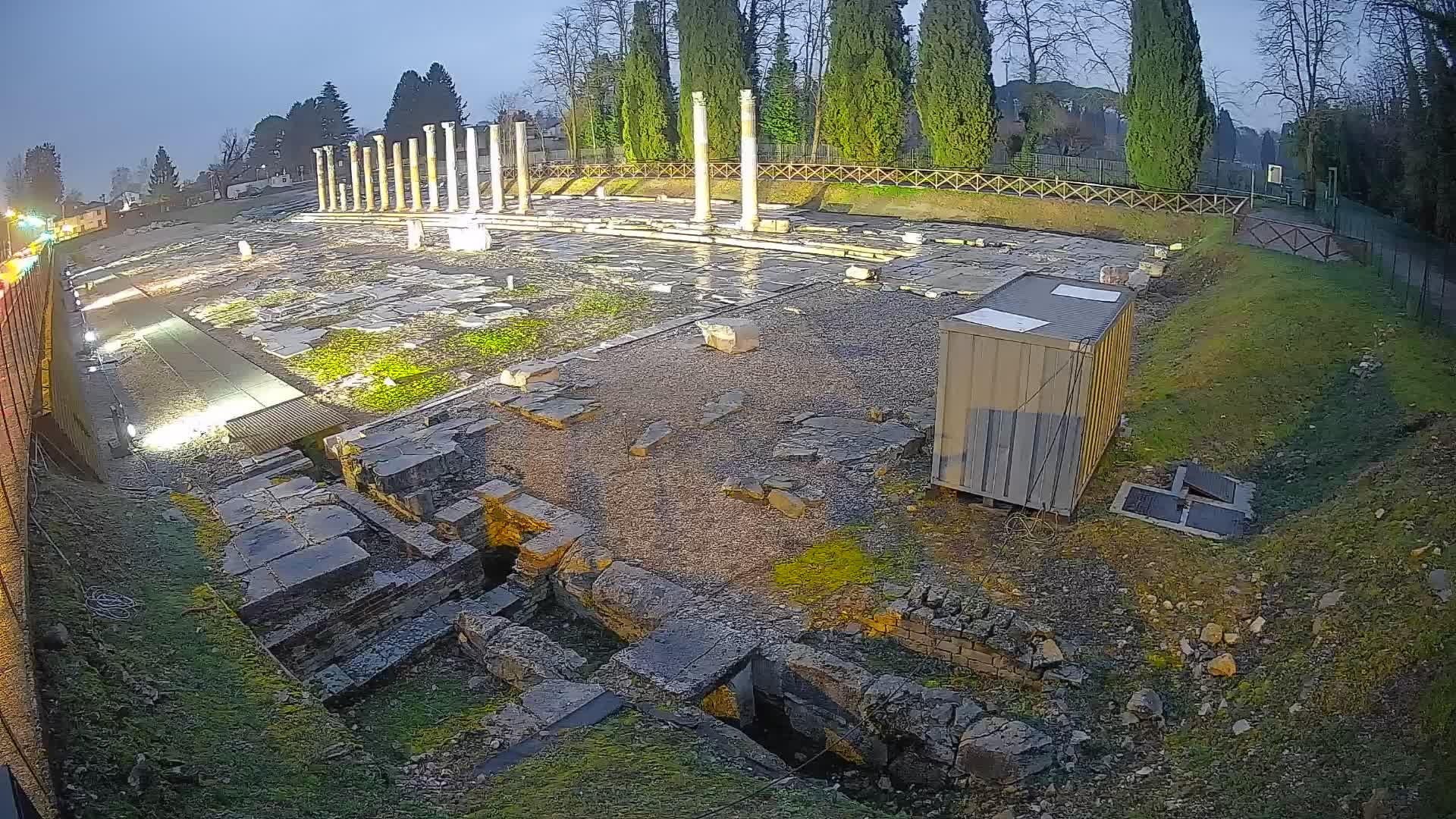 Webcam du Forum Romain d’Aquilée – Vue en direct du site antique