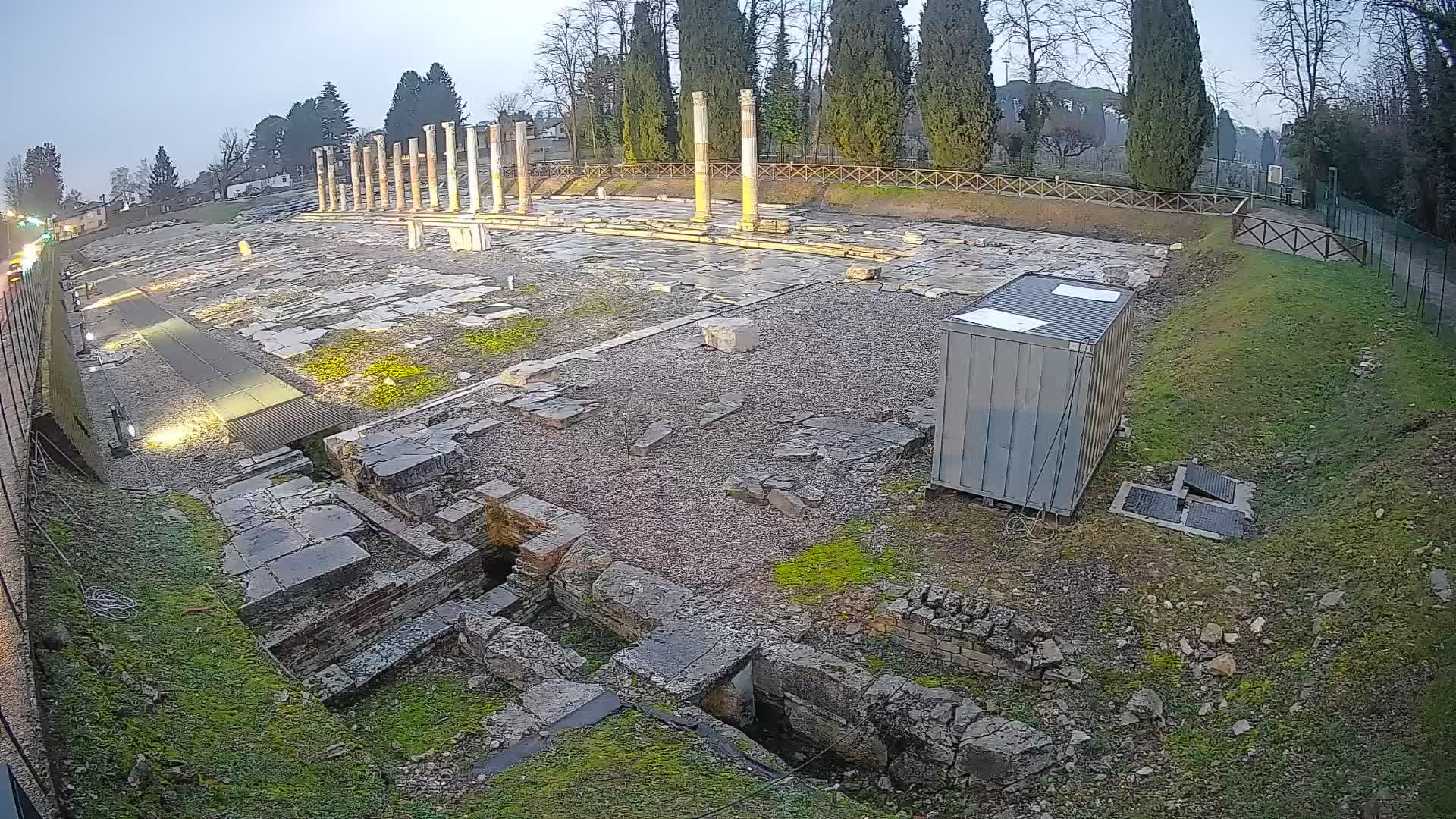Webcam Foro Romano de Aquileia – Vista en vivo del Foro Romano