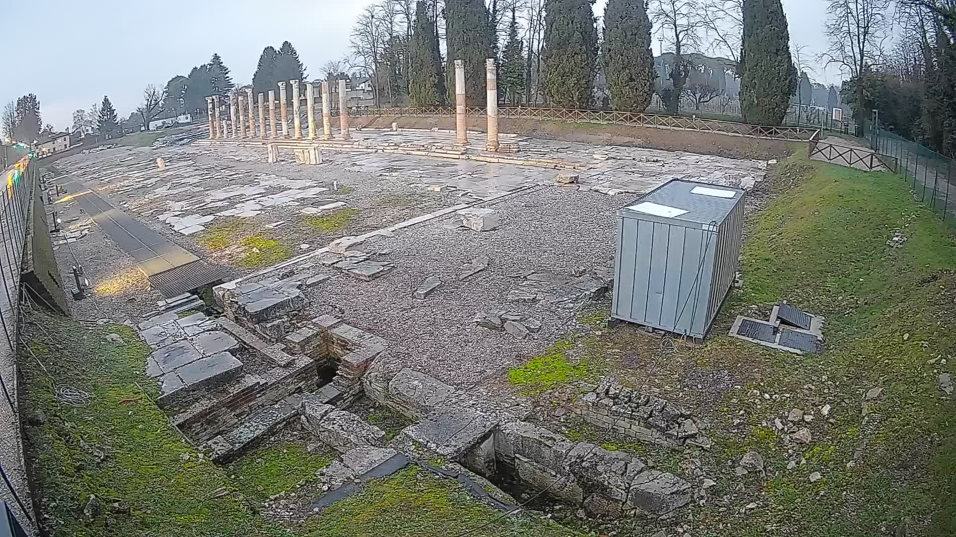 Webcam Foro Romano de Aquileia – Vista en vivo del Foro Romano