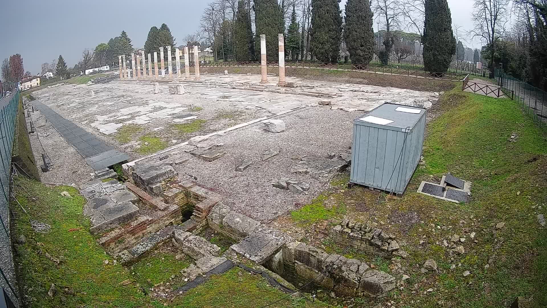 Webcam Foro Romano di Aquileia – Vista live sull’antico Foro