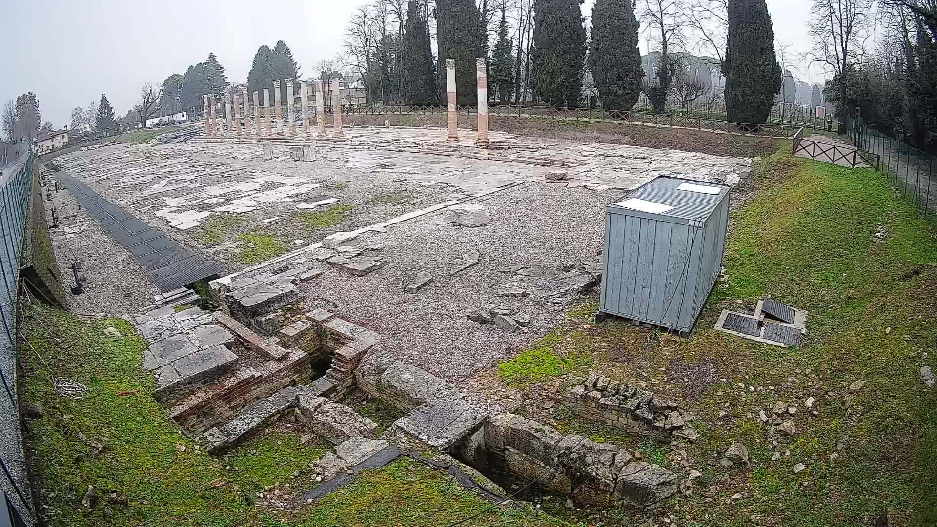 Webcam Foro Romano di Aquileia – Vista live sull’antico Foro