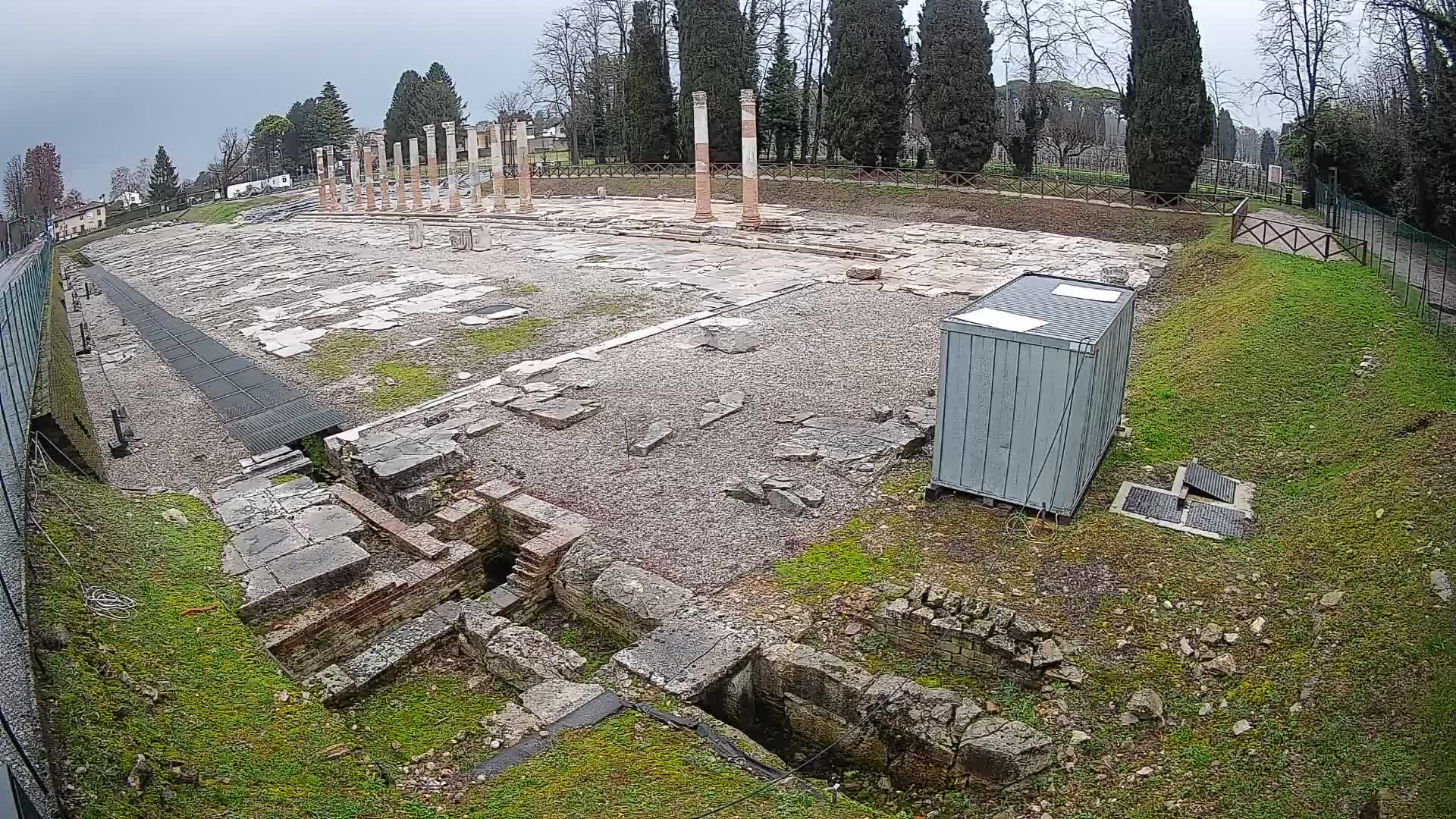 Webcam Foro Romano di Aquileia – Vista live sull’antico Foro