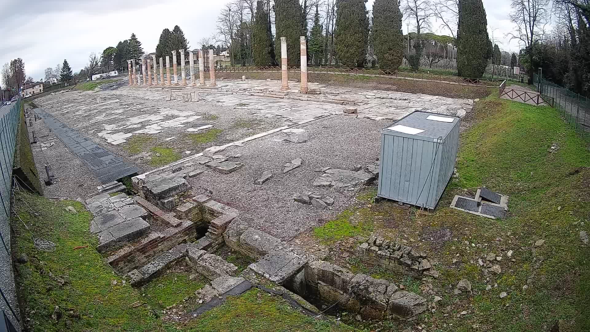 Webcam Foro Romano di Aquileia – Vista live sull’antico Foro