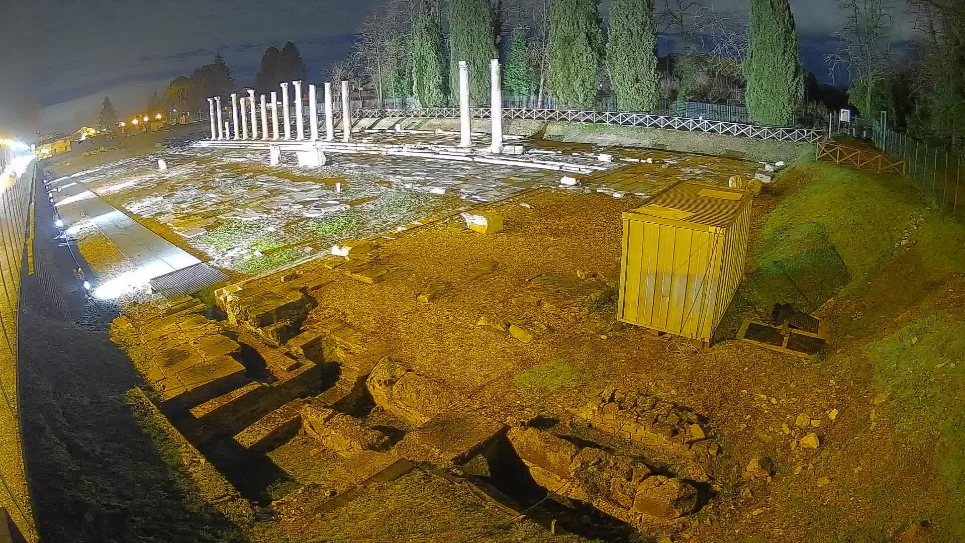 Webcam Foro Romano di Aquileia – Vista live sull’antico Foro