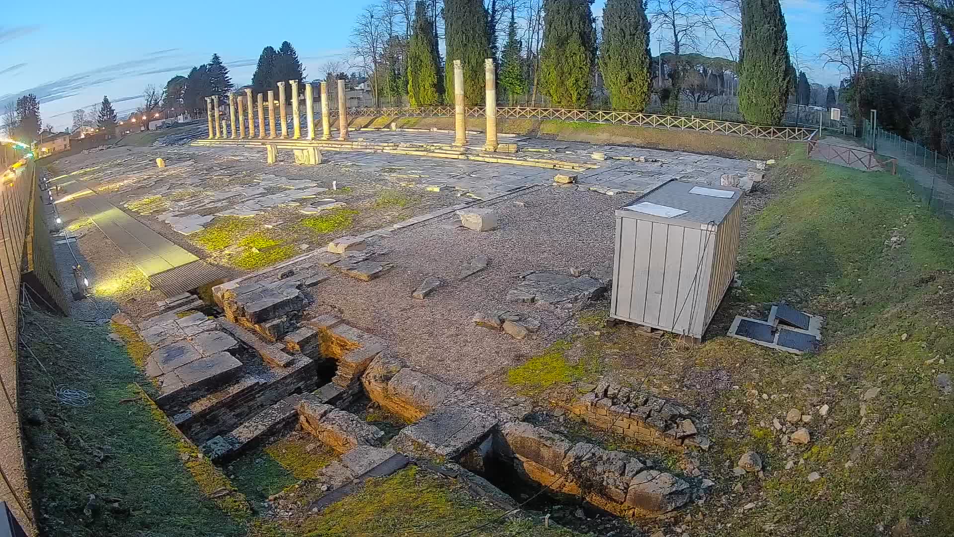 Webcam du Forum Romain d’Aquilée – Vue en direct du site antique