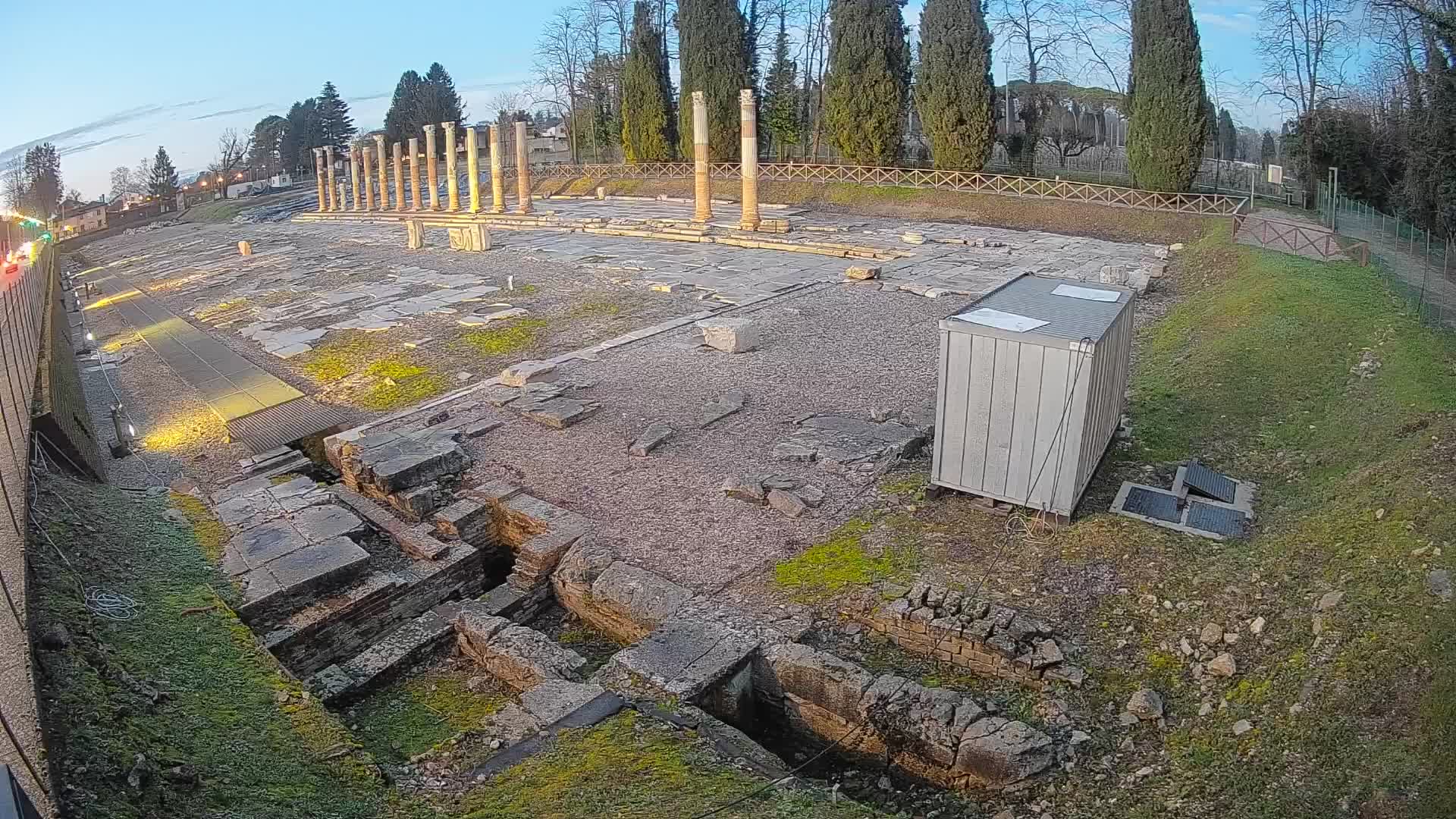 Webcam Foro Romano de Aquileia – Vista en vivo del Foro Romano